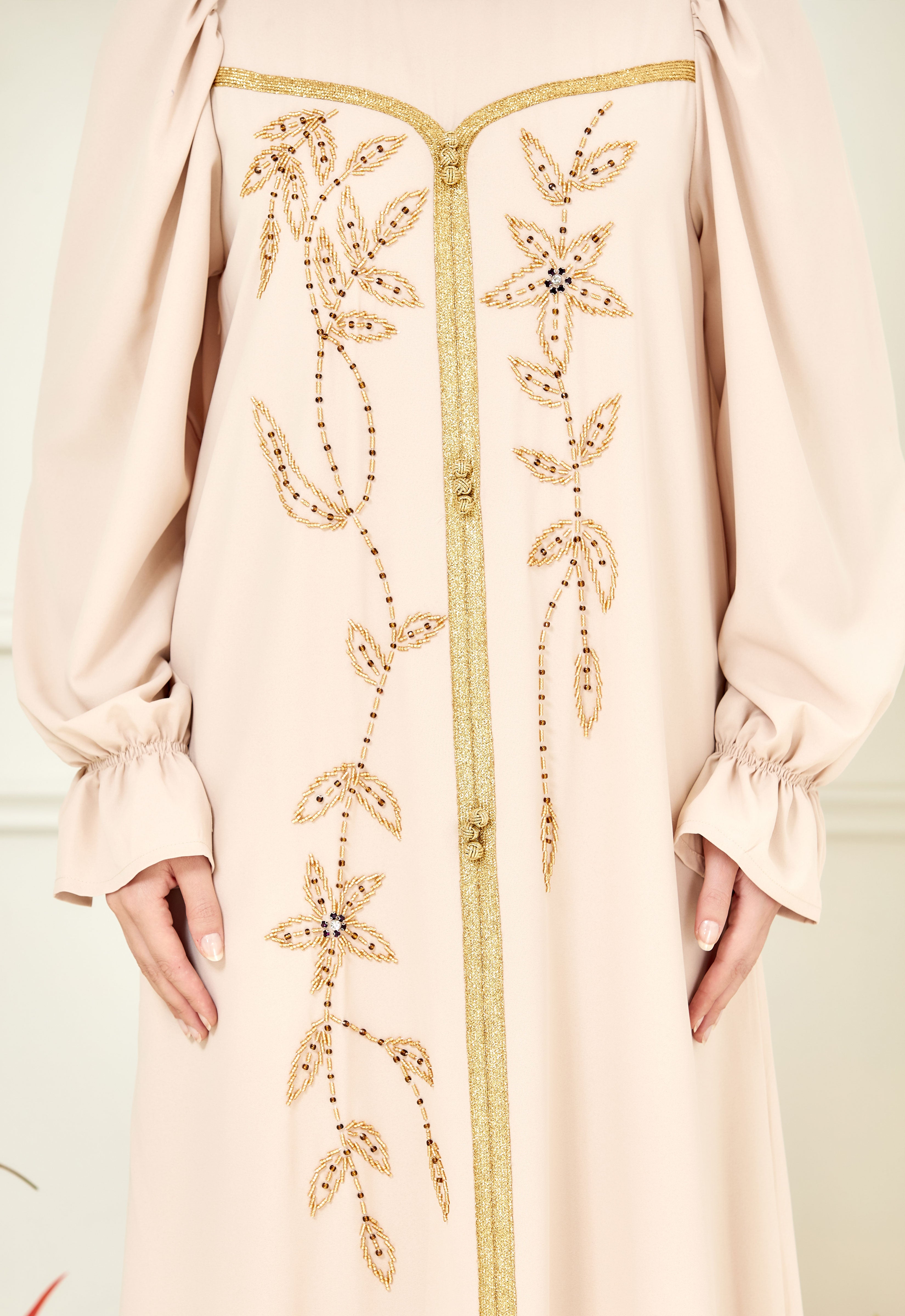 HUMAYRA ABAYA - BEIGE