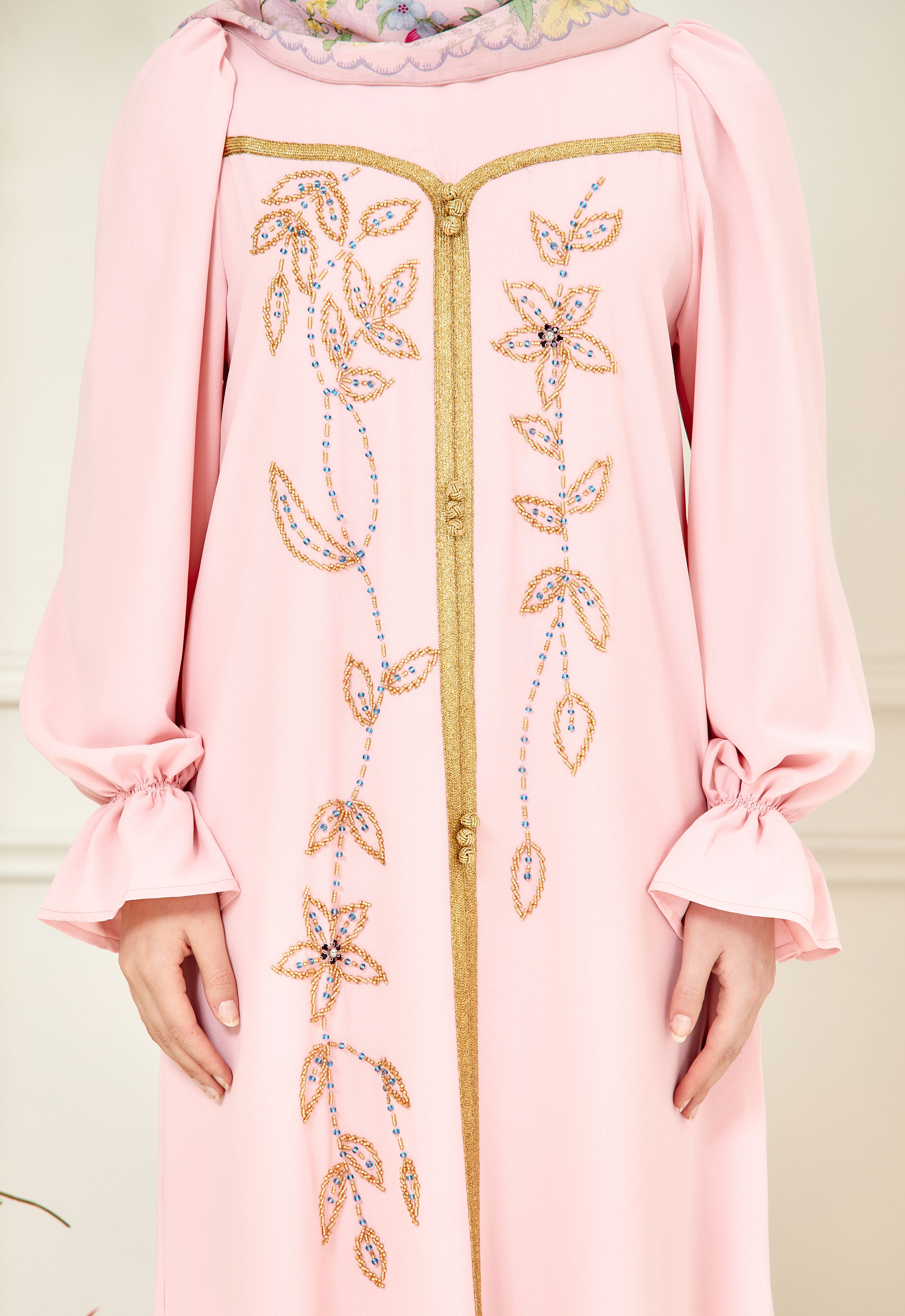 HUMAYRA ABAYA - SOFT PINK