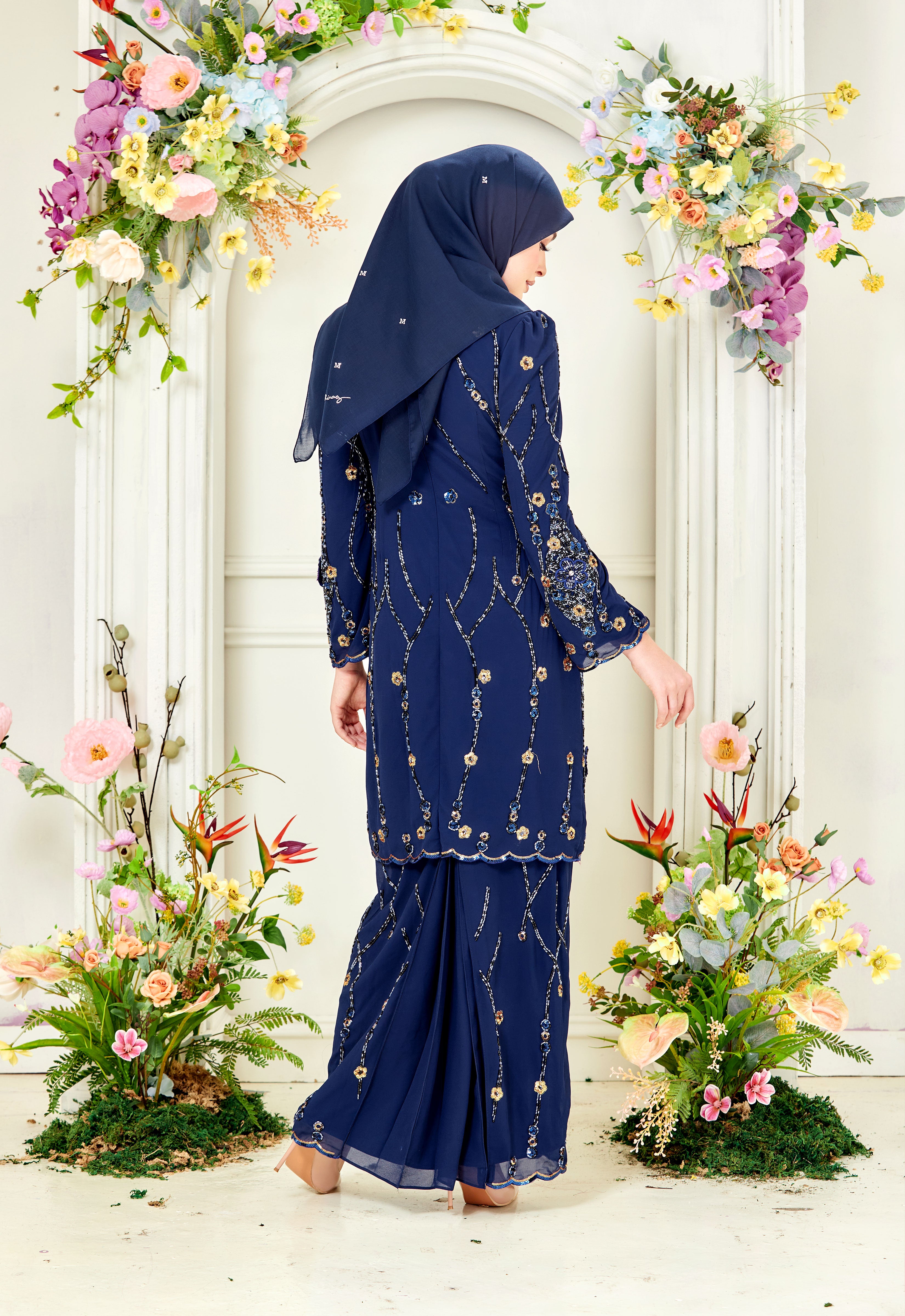 WAFIYAA SUPER LUXE KURUNG - BLUE