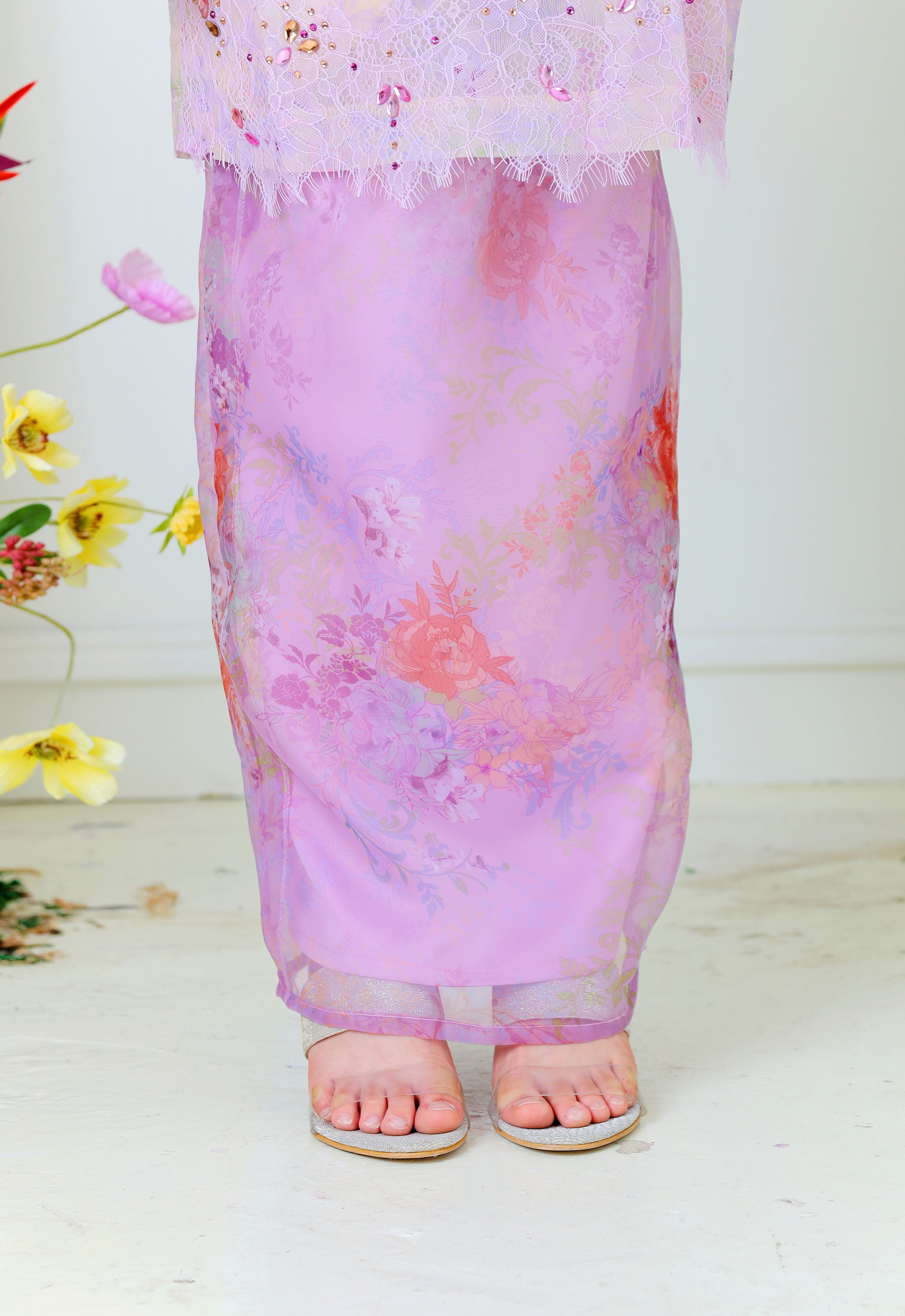 ROZELLA KIDS RIAW KURUNG - LILAC CREAM