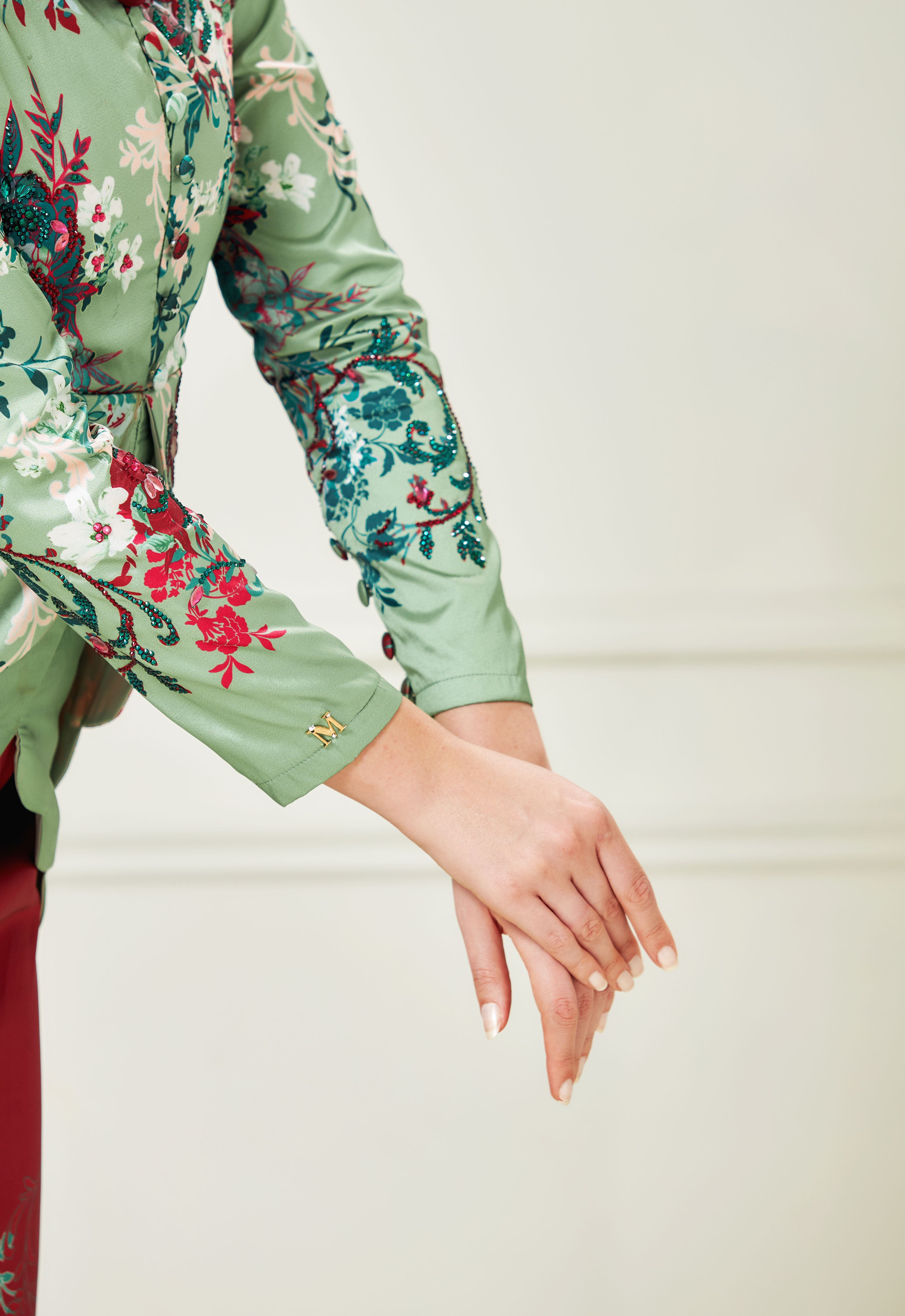 ROZELLA MINI KURUNG - RED GREEN