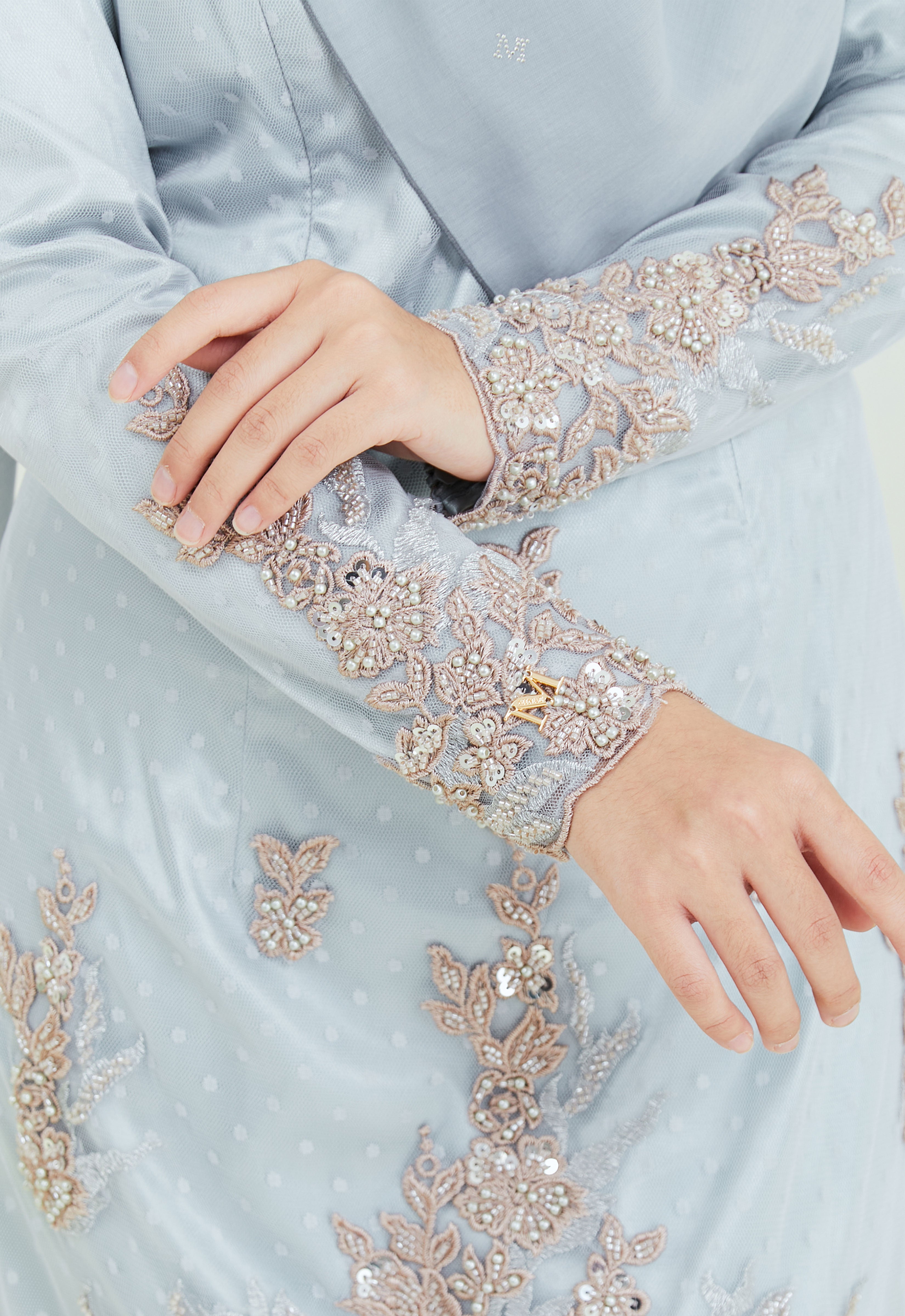 AYANAA LUXE KURUNG - GRAY GREEN