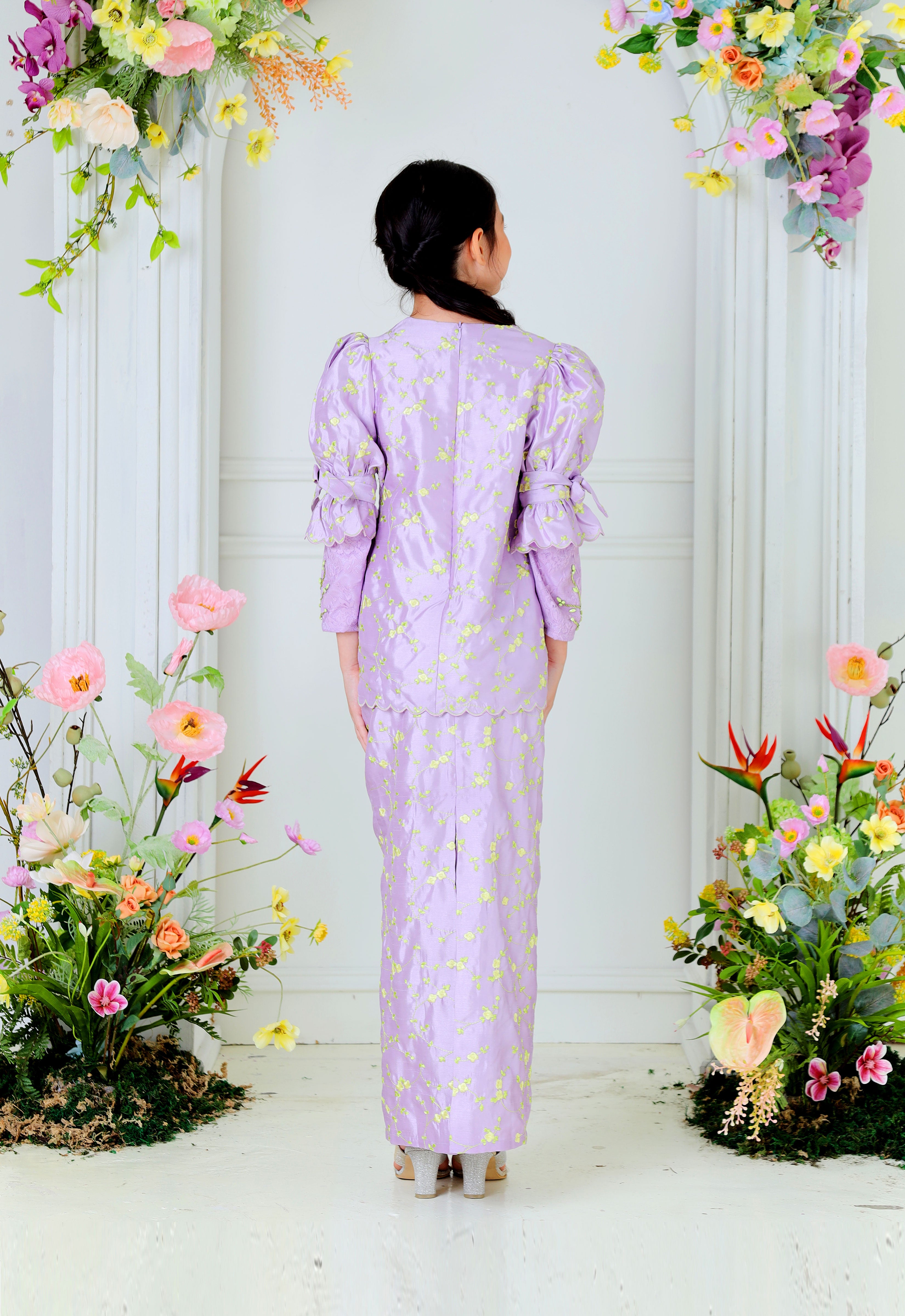 BELINDA LUXE KIDS KURUNG - PURPLE YELLOW