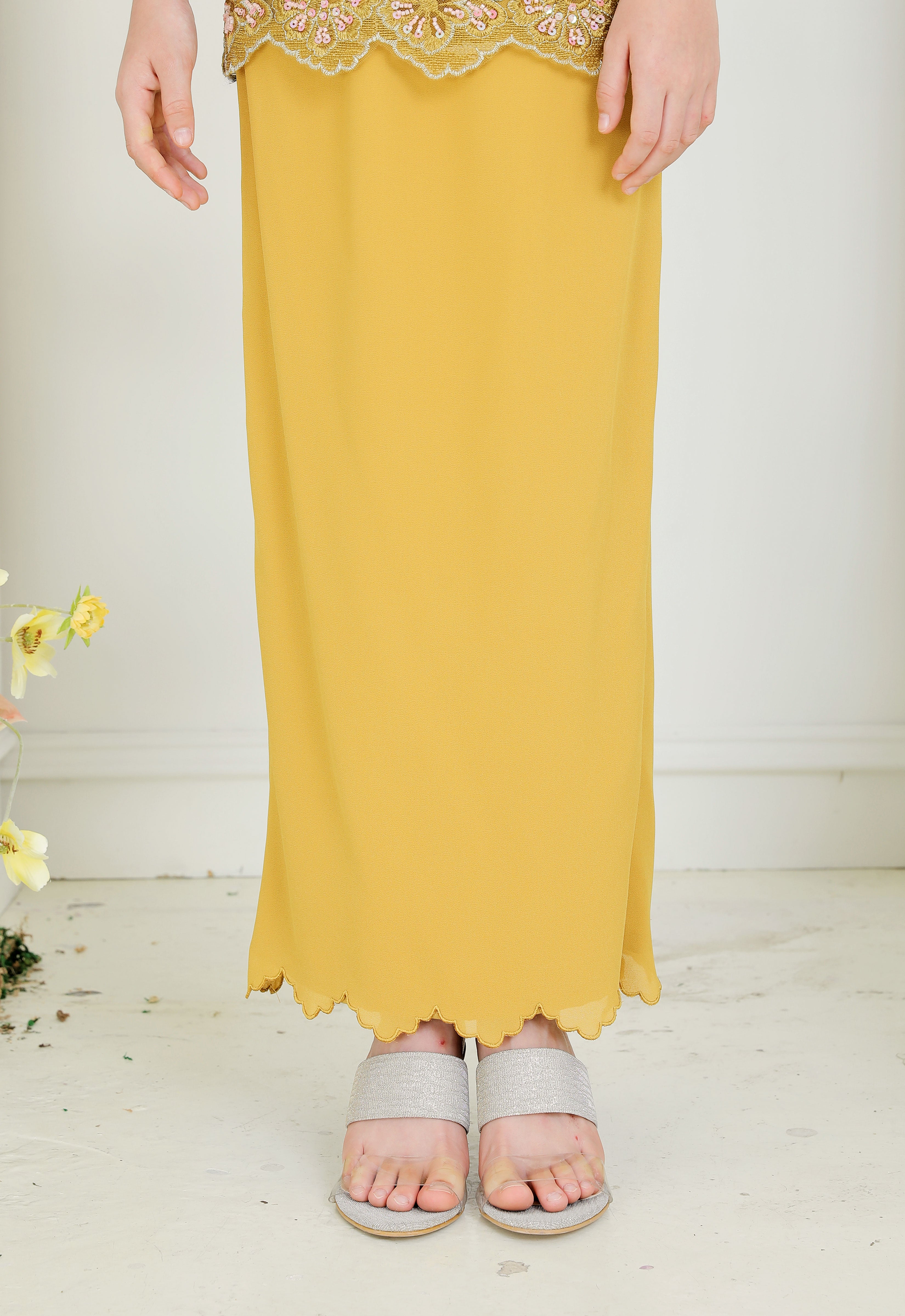 ERYNA LUXE KIDS KURUNG - MUSTARD
