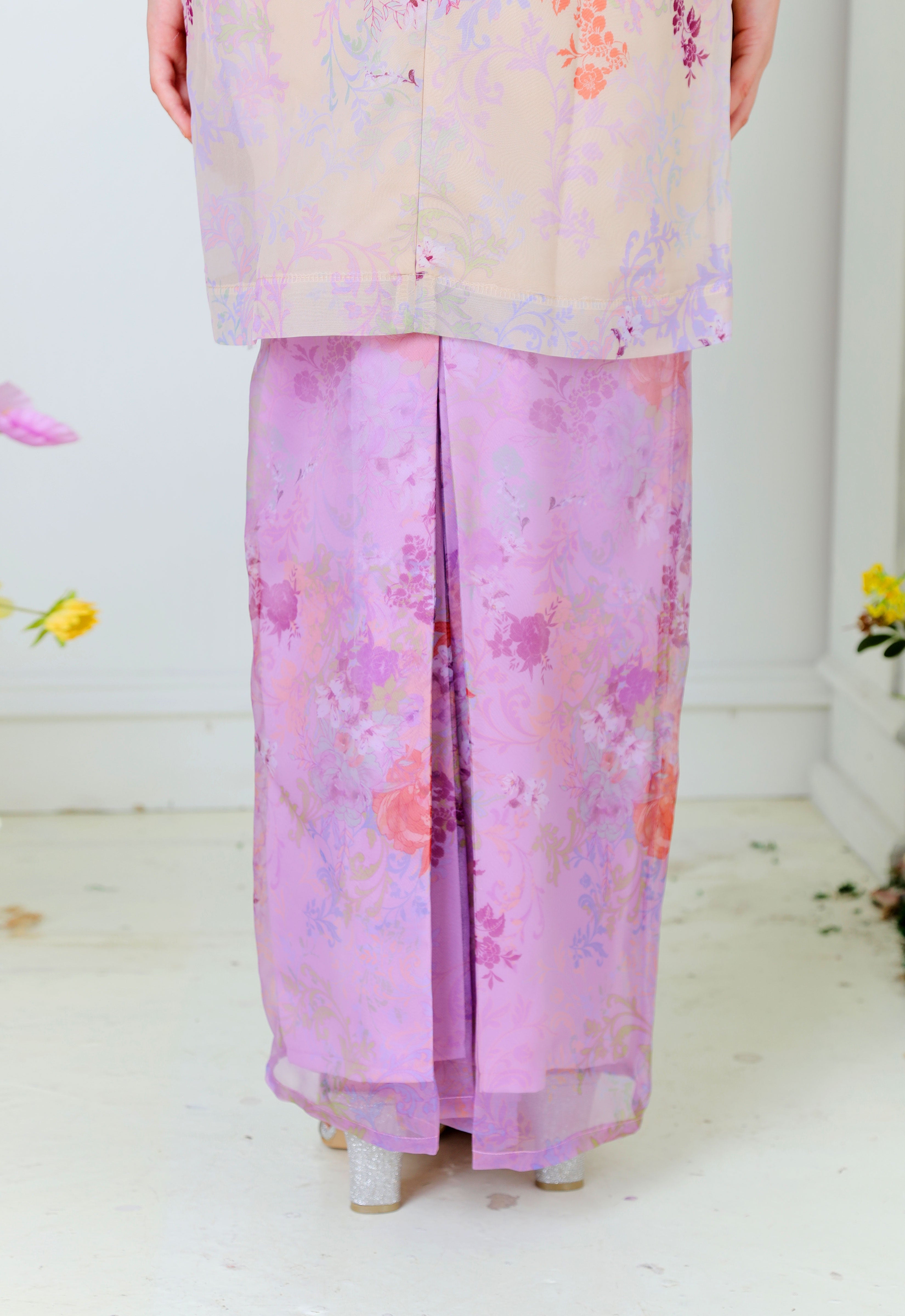 ROZELLA KIDS RIAW KURUNG - LILAC CREAM