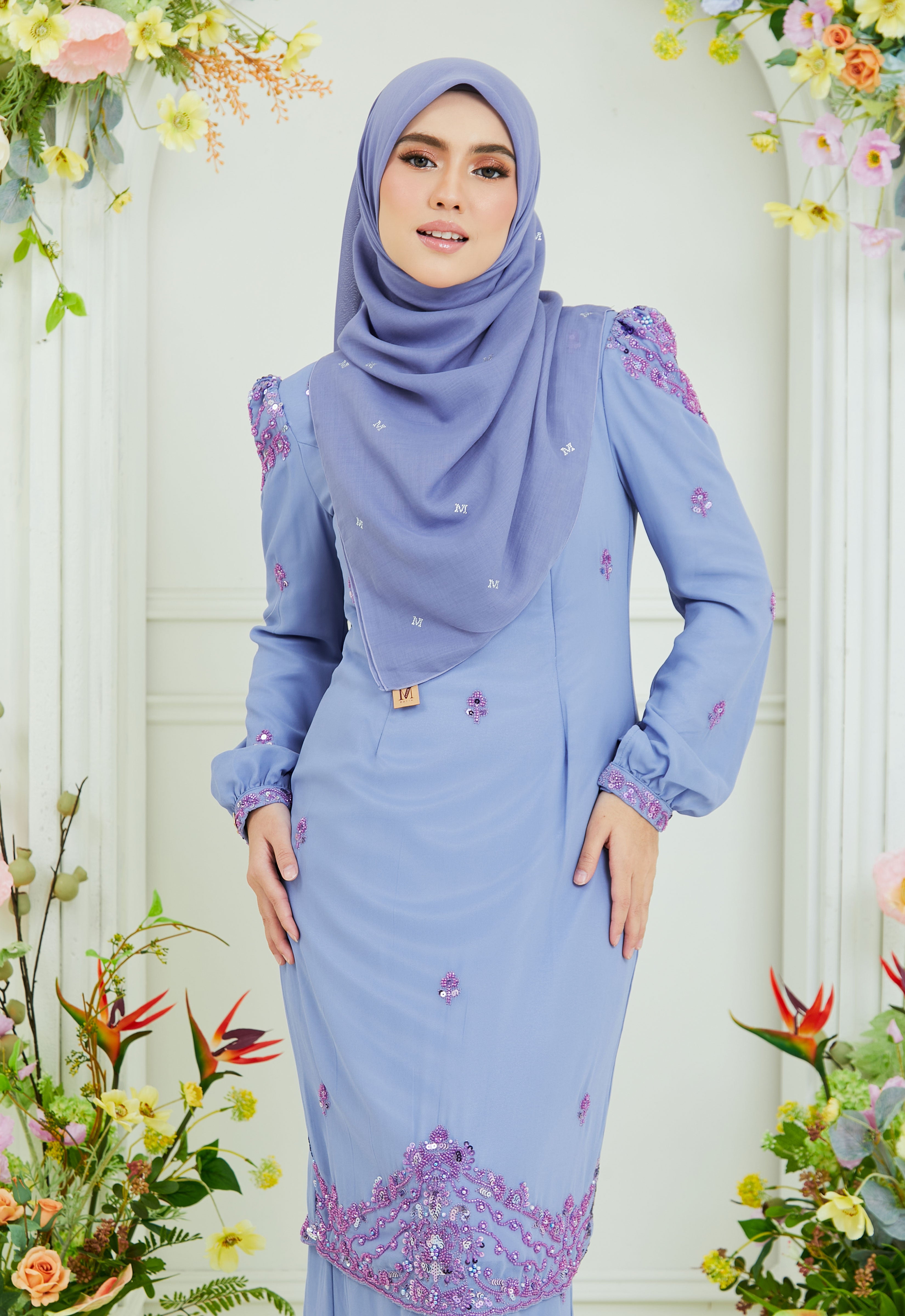 AISYAA LUXE KURUNG - DUSTY PURPLE