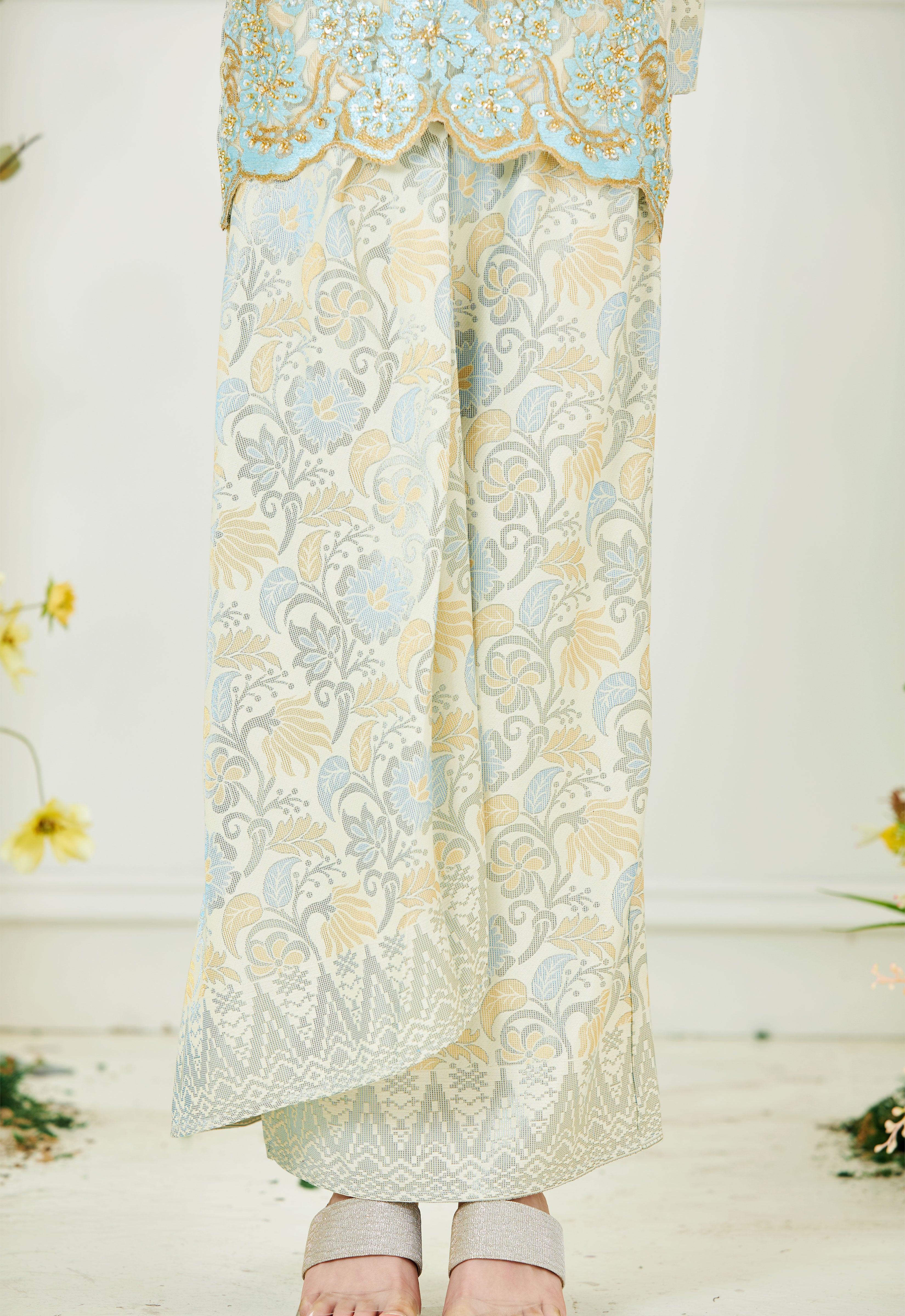 CHE AMINAH LUXE KIDS MINI KEBAYA - SOFT YELLOW