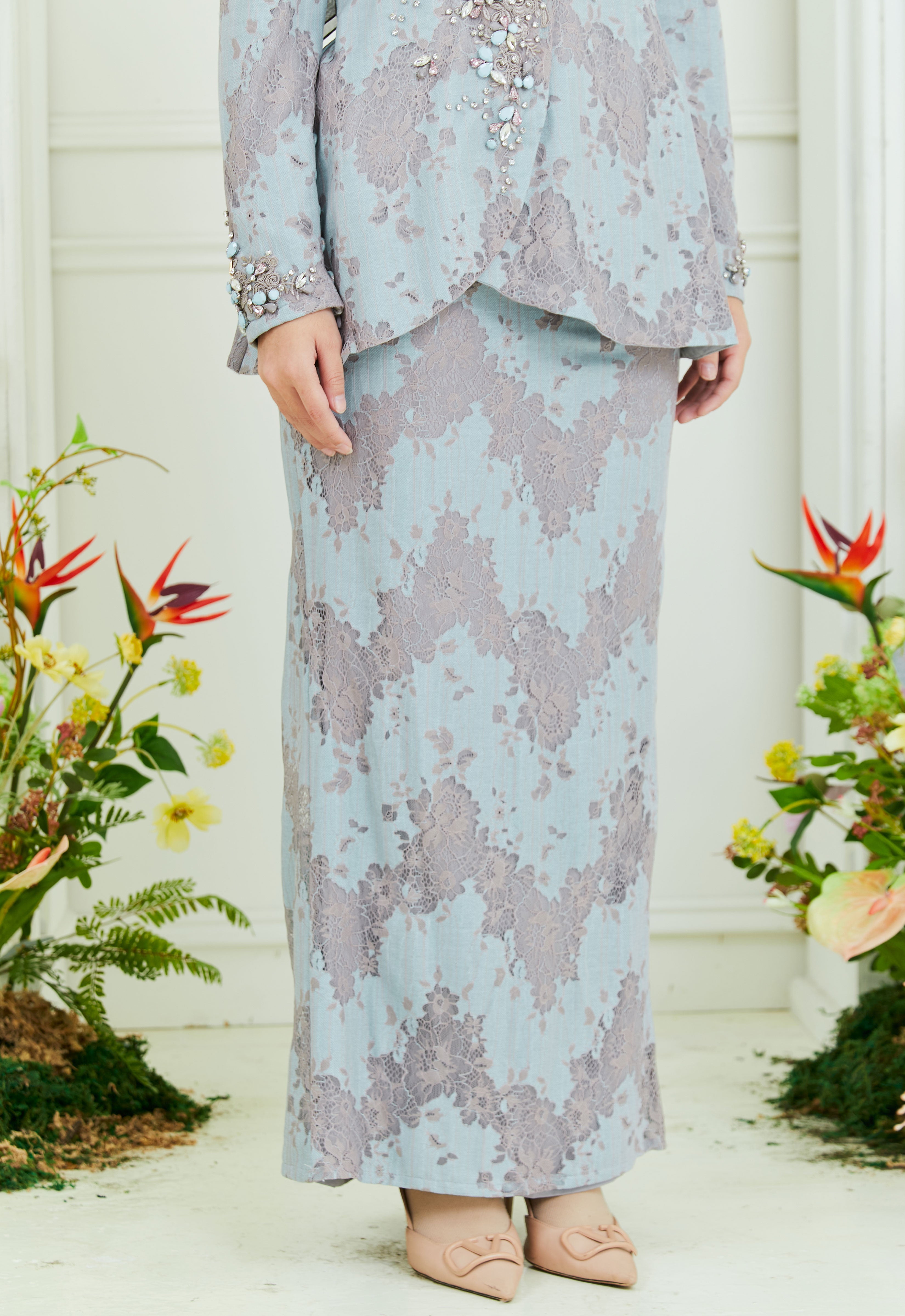RAYSAA MINI KURUNG - TIFFANY GRAY