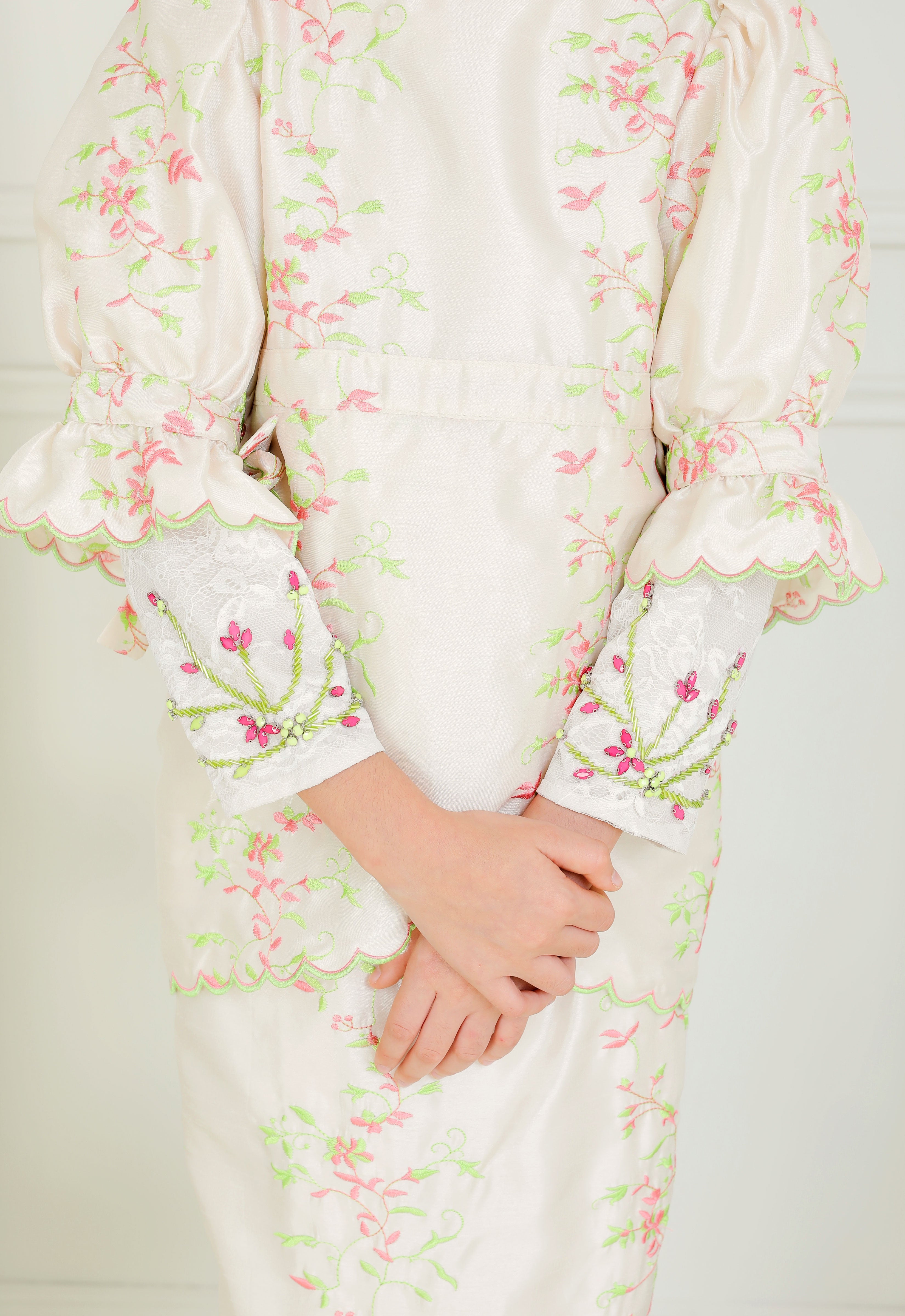 RABECCA LUXE KIDS KURUNG - CREAM PINK
