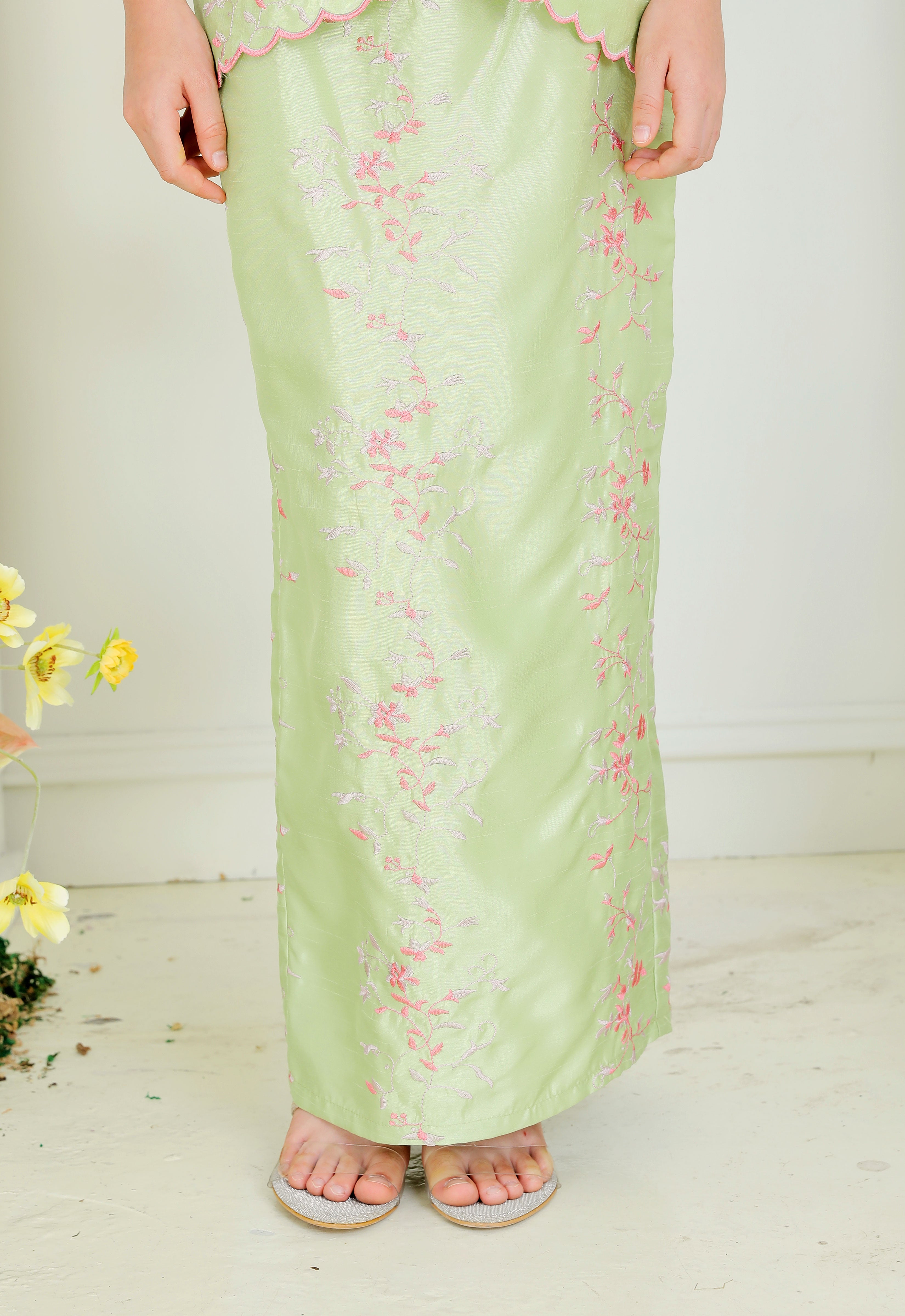 RABECCA LUXE KIDS KURUNG - GREEN PINK