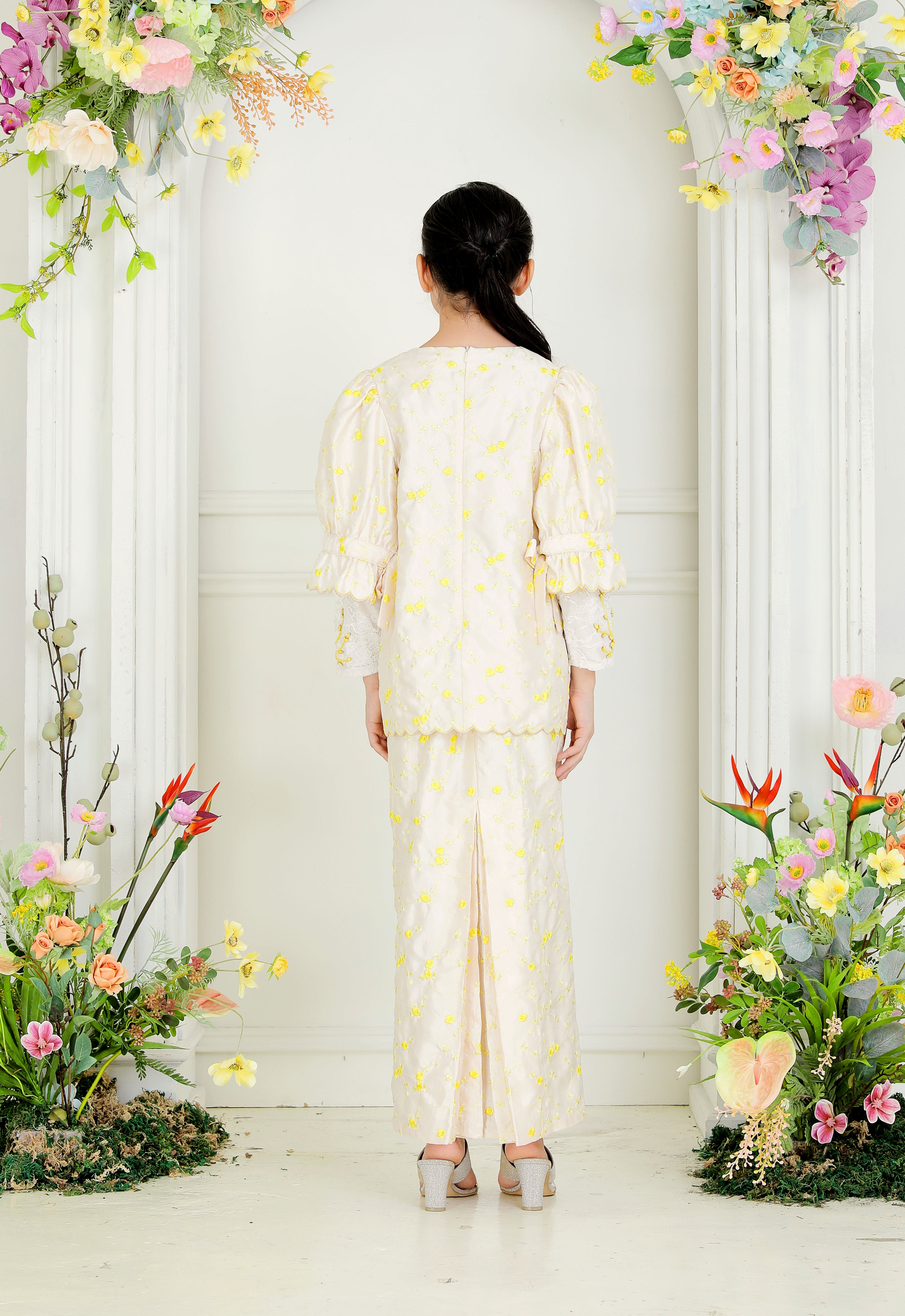 BELINDA LUXE KIDS KURUNG - CREAM YELLOW