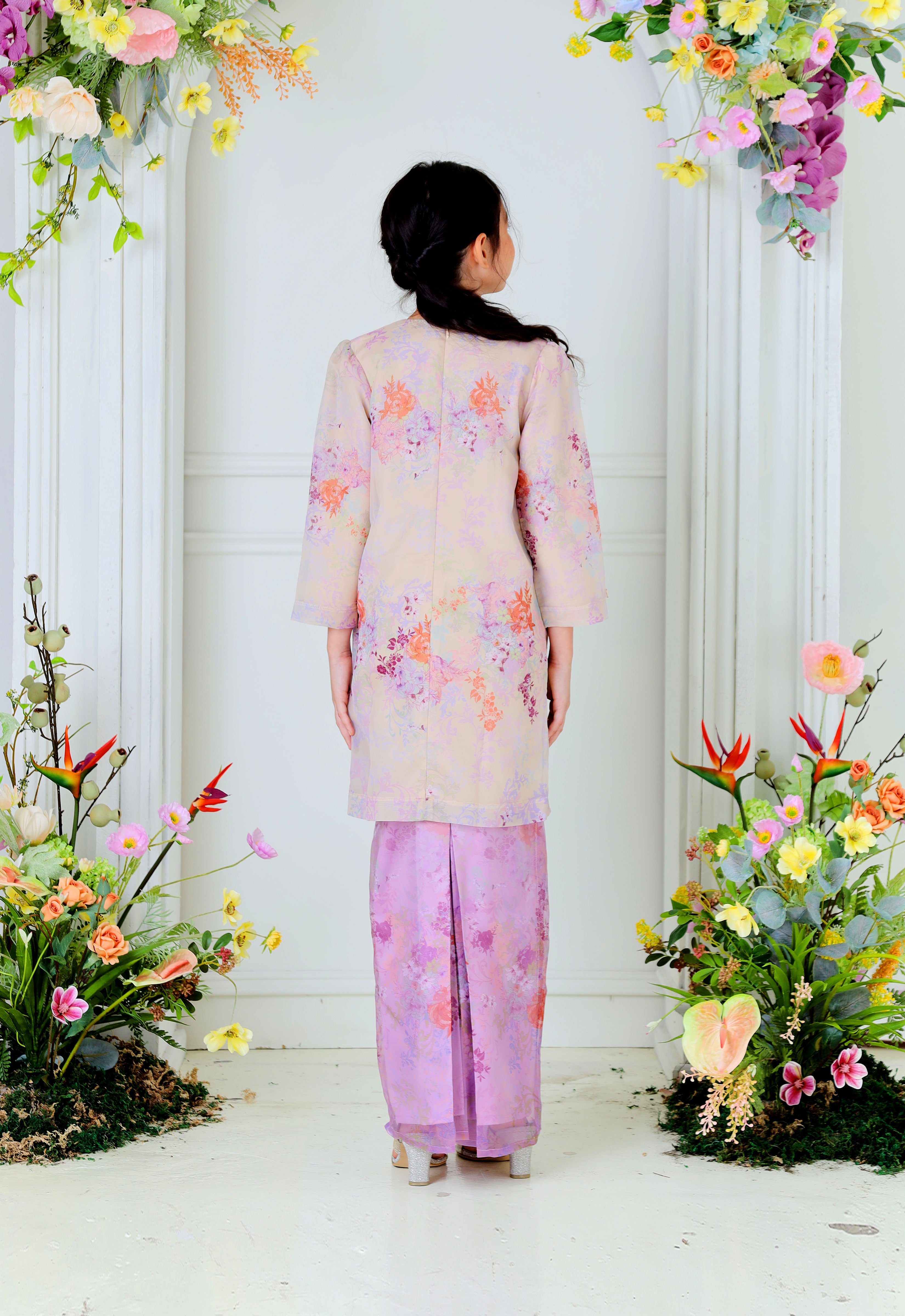ROZELLA KIDS RIAW KURUNG - LILAC CREAM