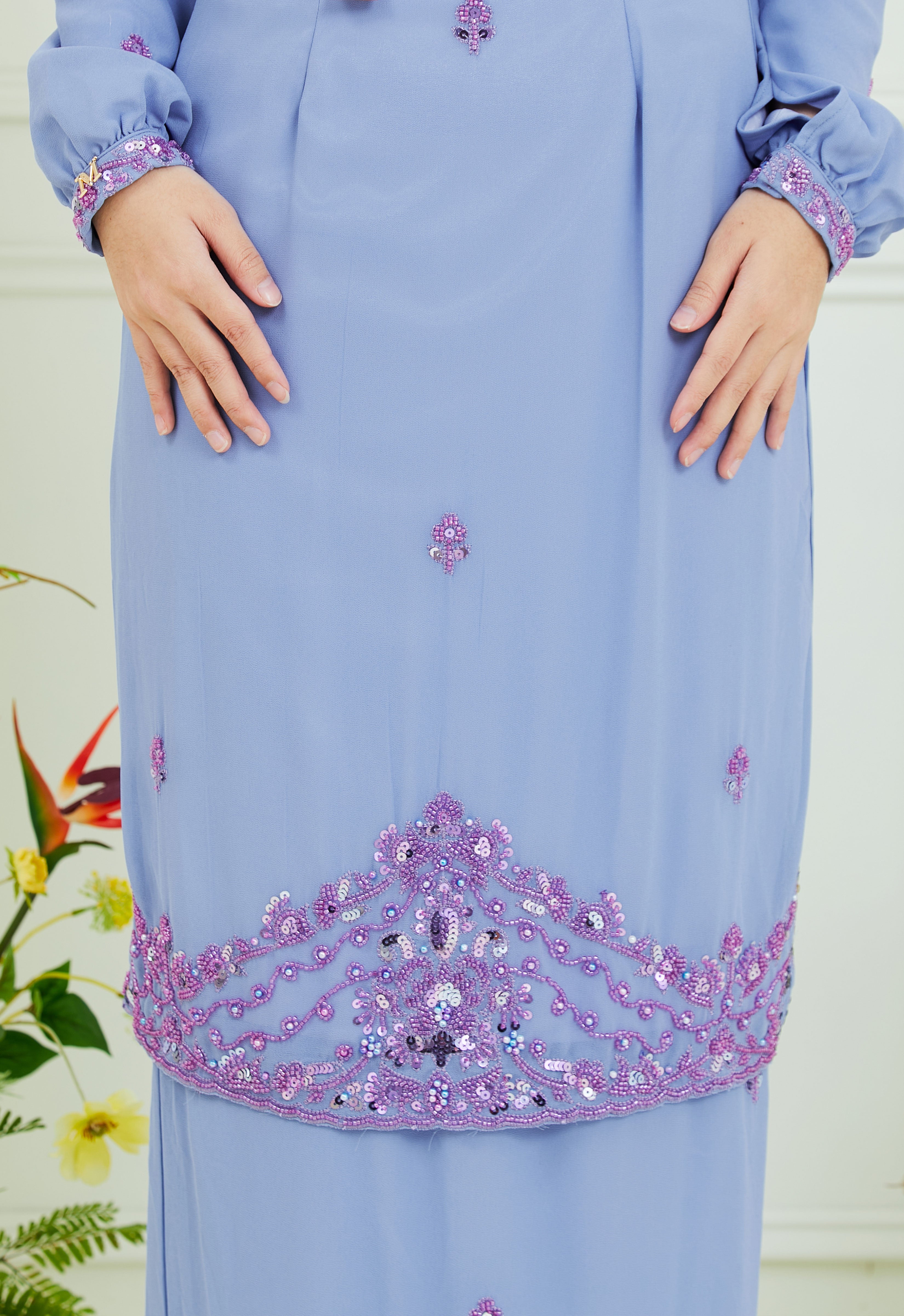 AISYAA LUXE KURUNG - DUSTY PURPLE