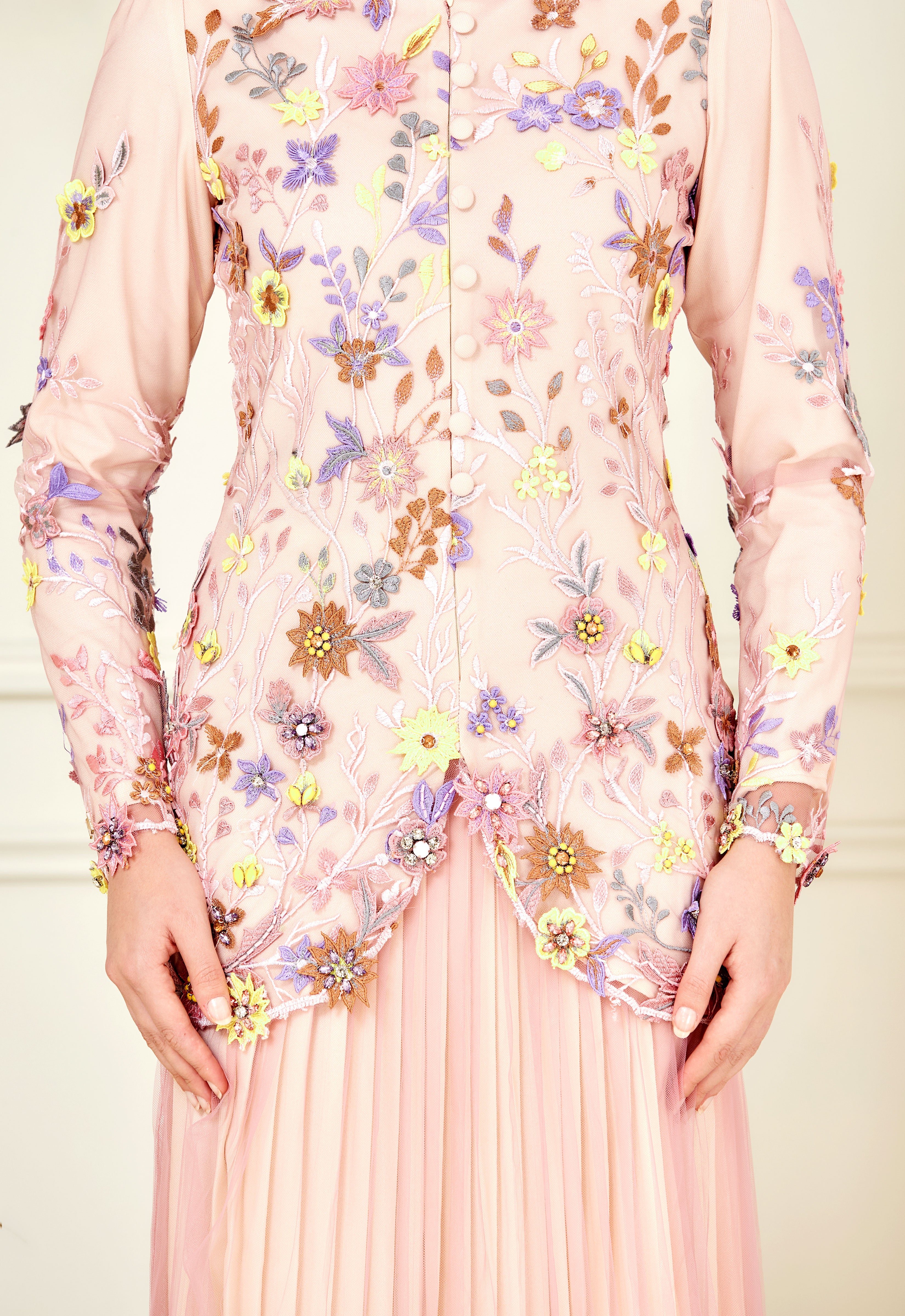 ELVINA LUXE MINI KURUNG - PINK