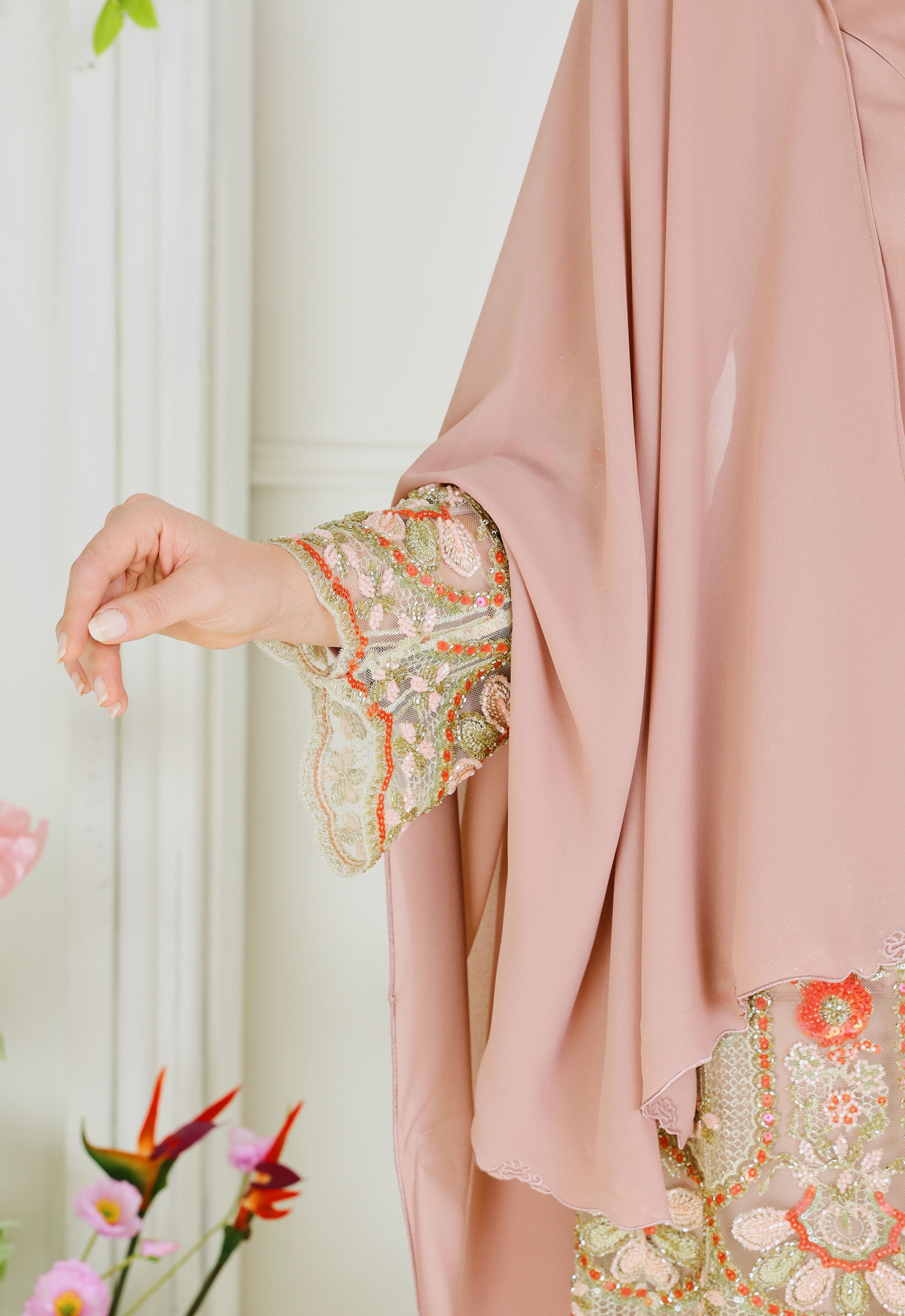 NOURA SUPER LUXE KURUNG - DUSTY ROSE