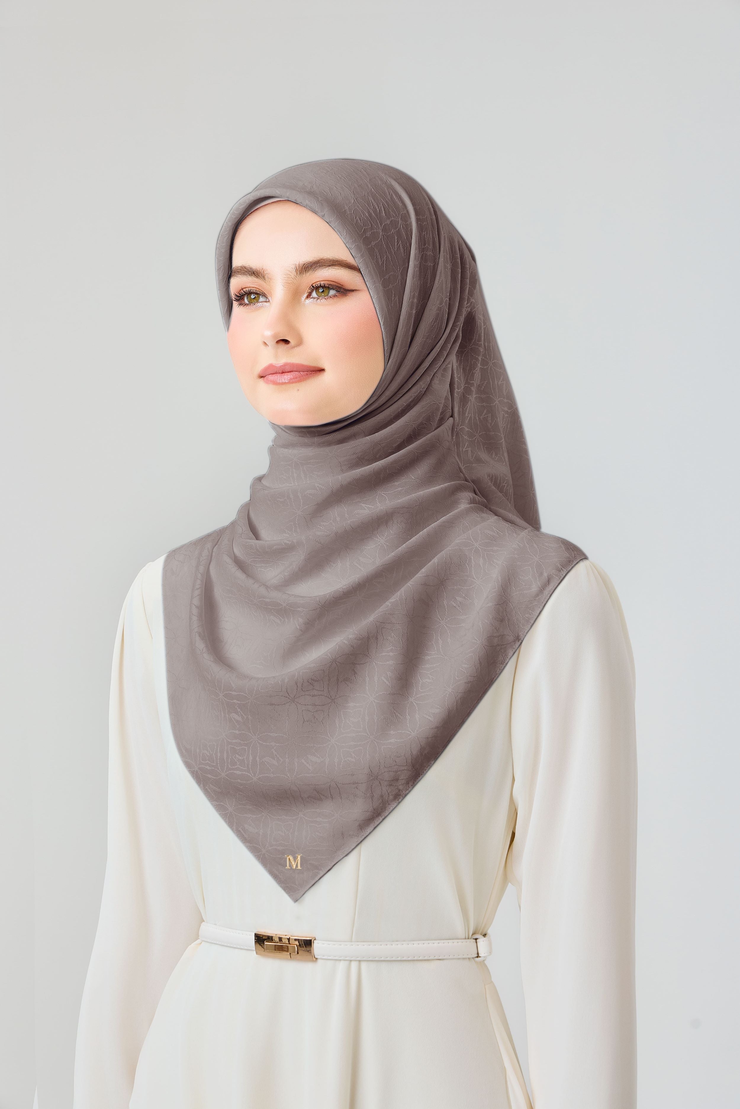 RHEA PLAIN JACQUARD - PALE MAUVE