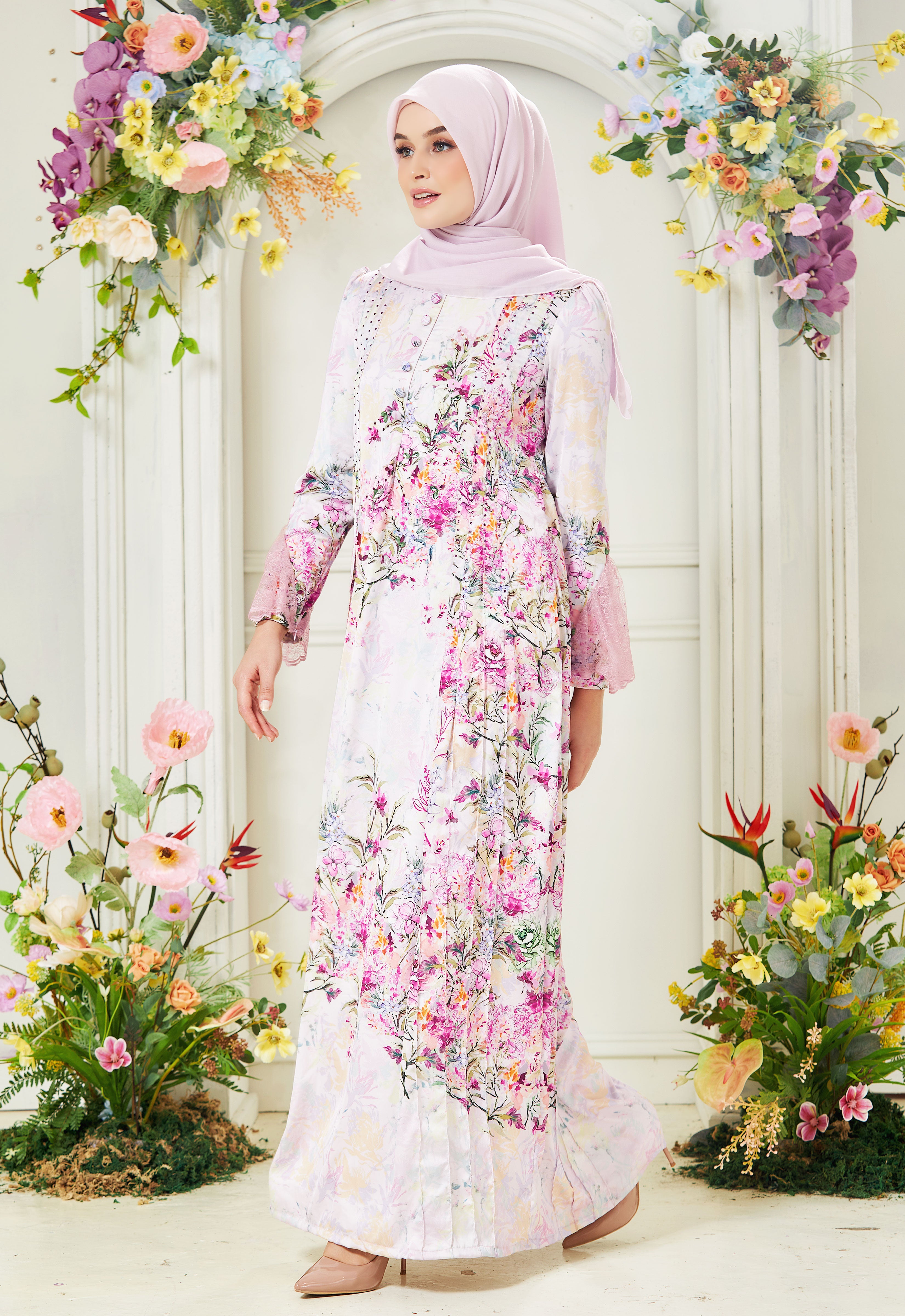 DEENARA ABAYA - PINK