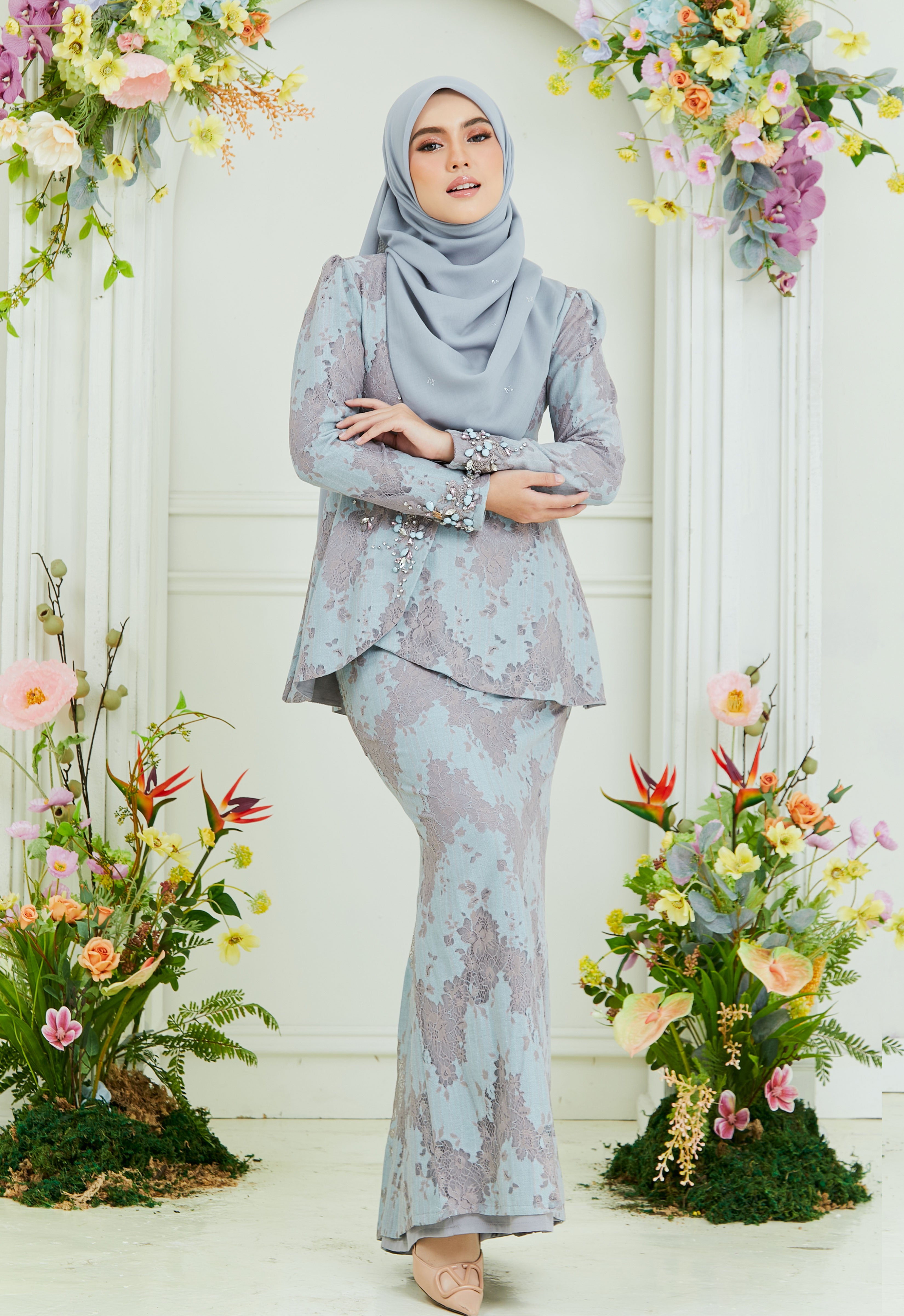 RAYSAA MINI KURUNG - TIFFANY GRAY