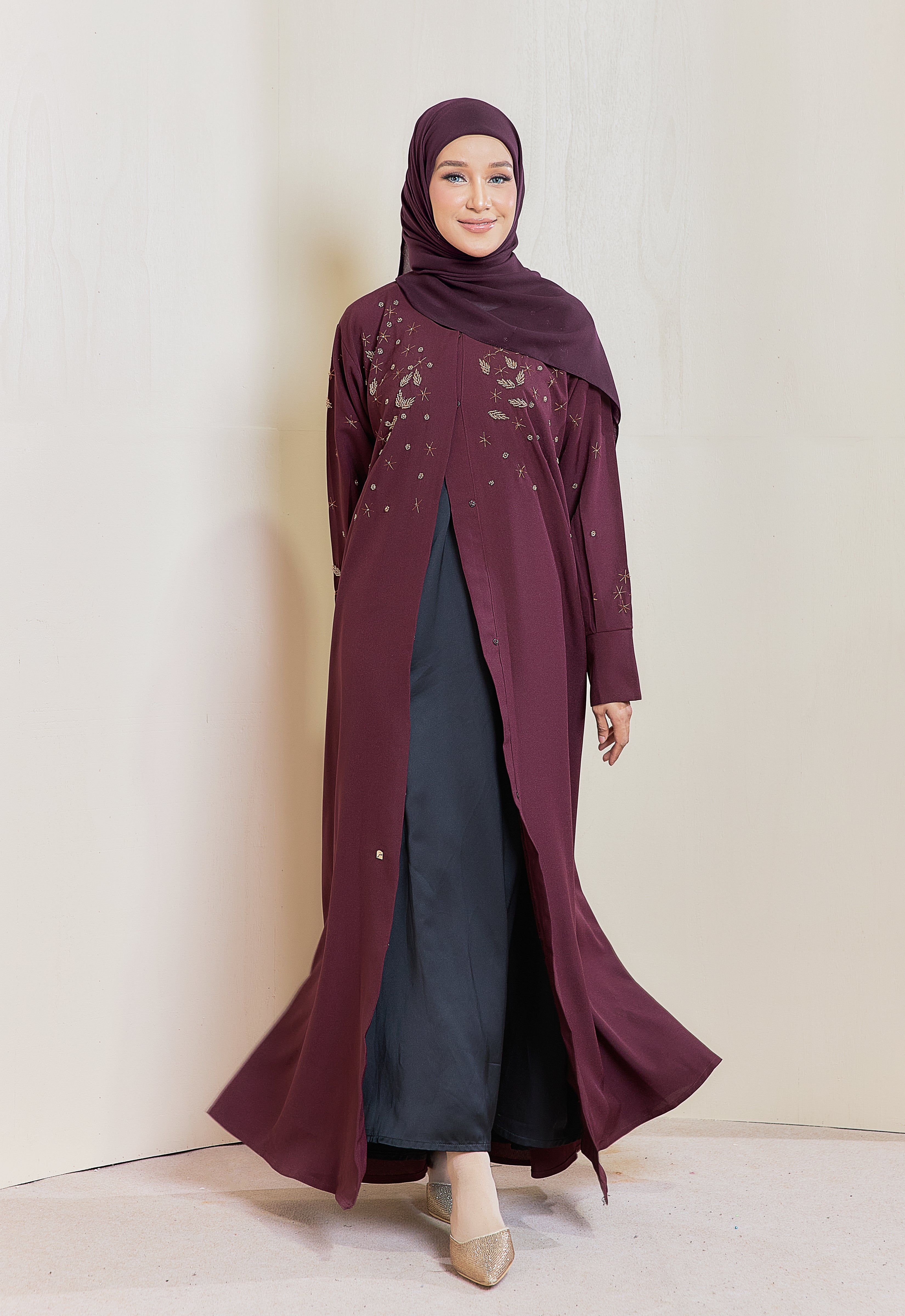JAMEELAH ABAYA - MAROON