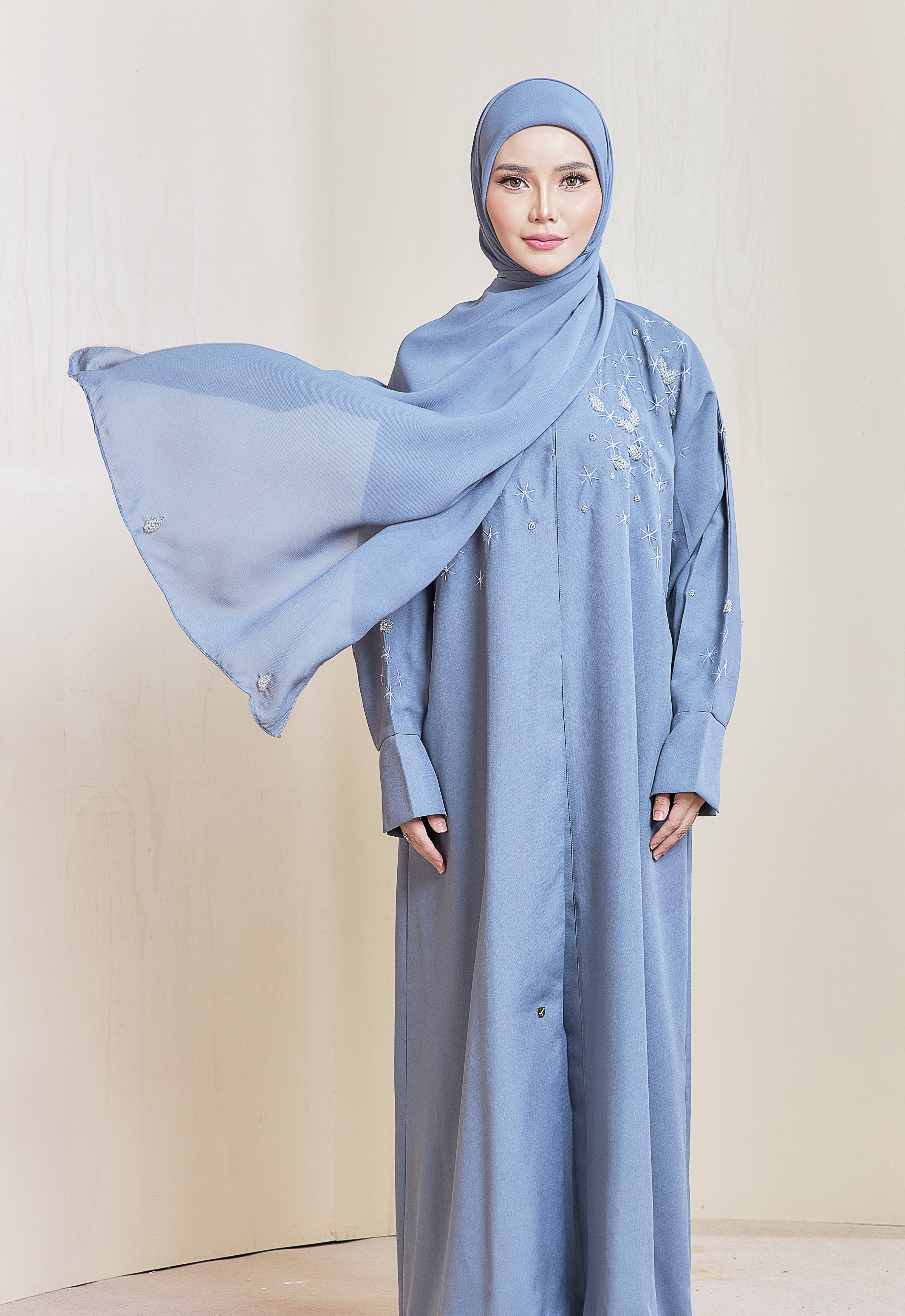 JAMEELAH ABAYA - PASTEL BLUE