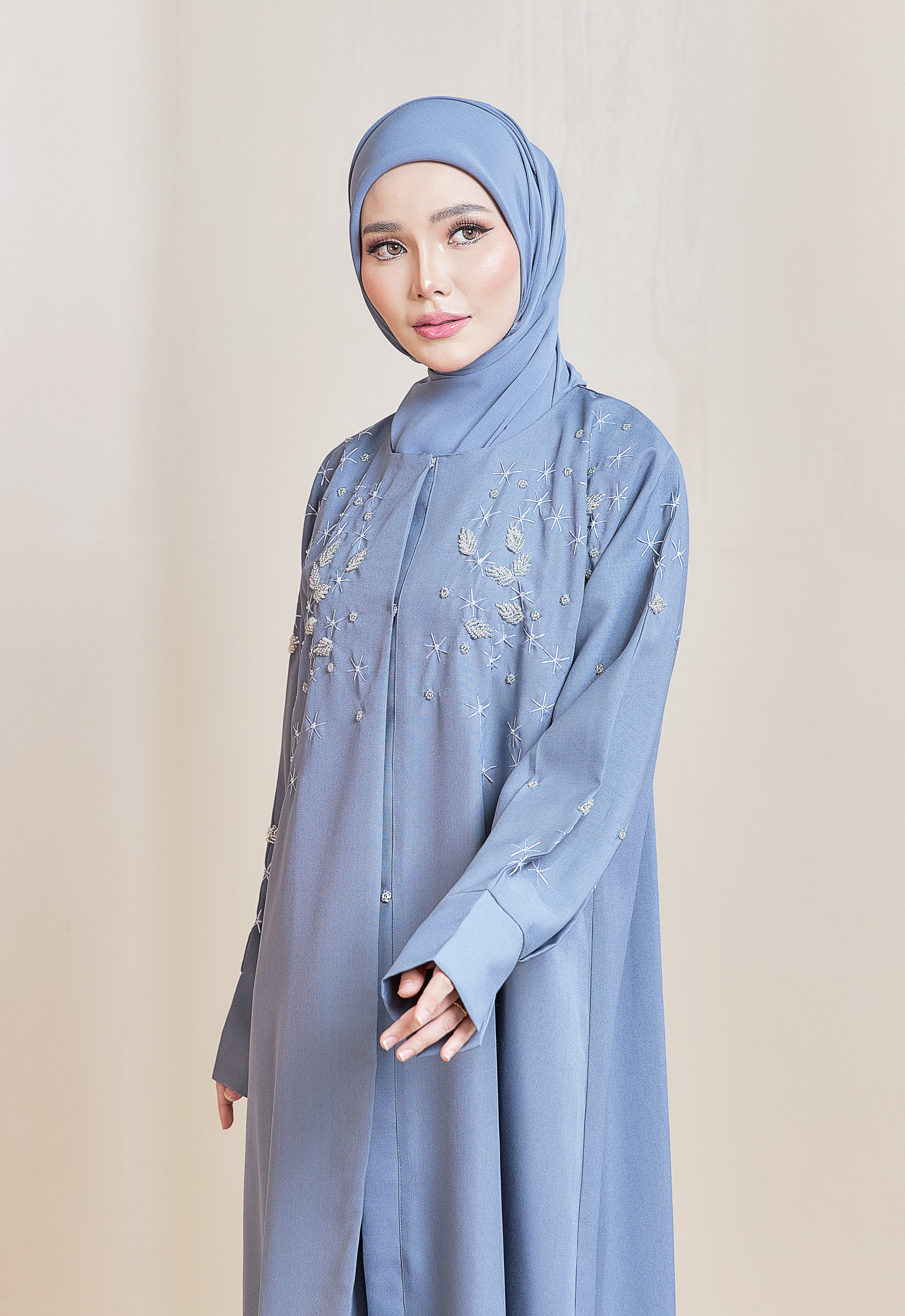 JAMEELAH ABAYA - PASTEL BLUE