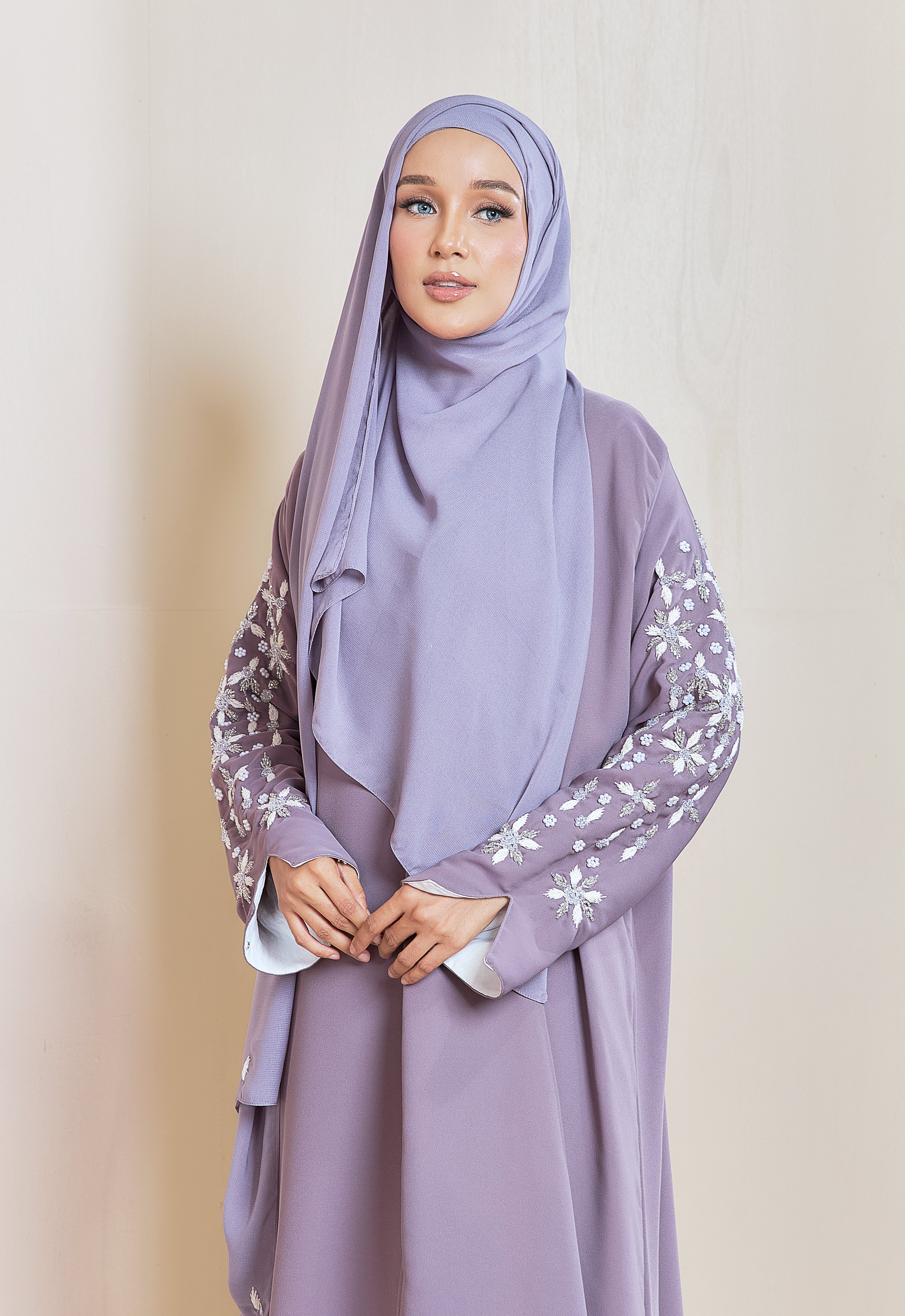 YARA ABAYA - DUSTY PURPLE