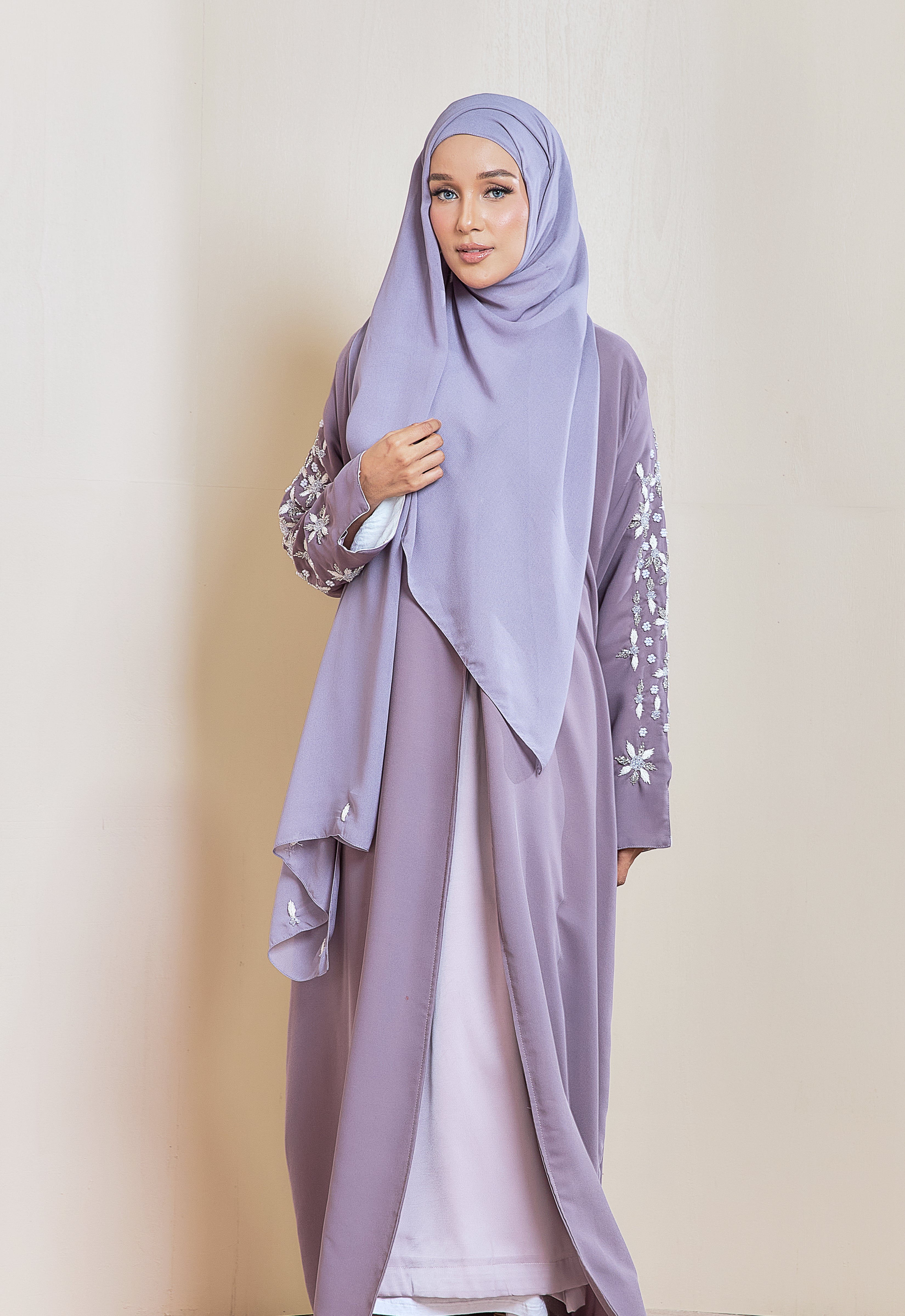 YARA ABAYA - DUSTY PURPLE