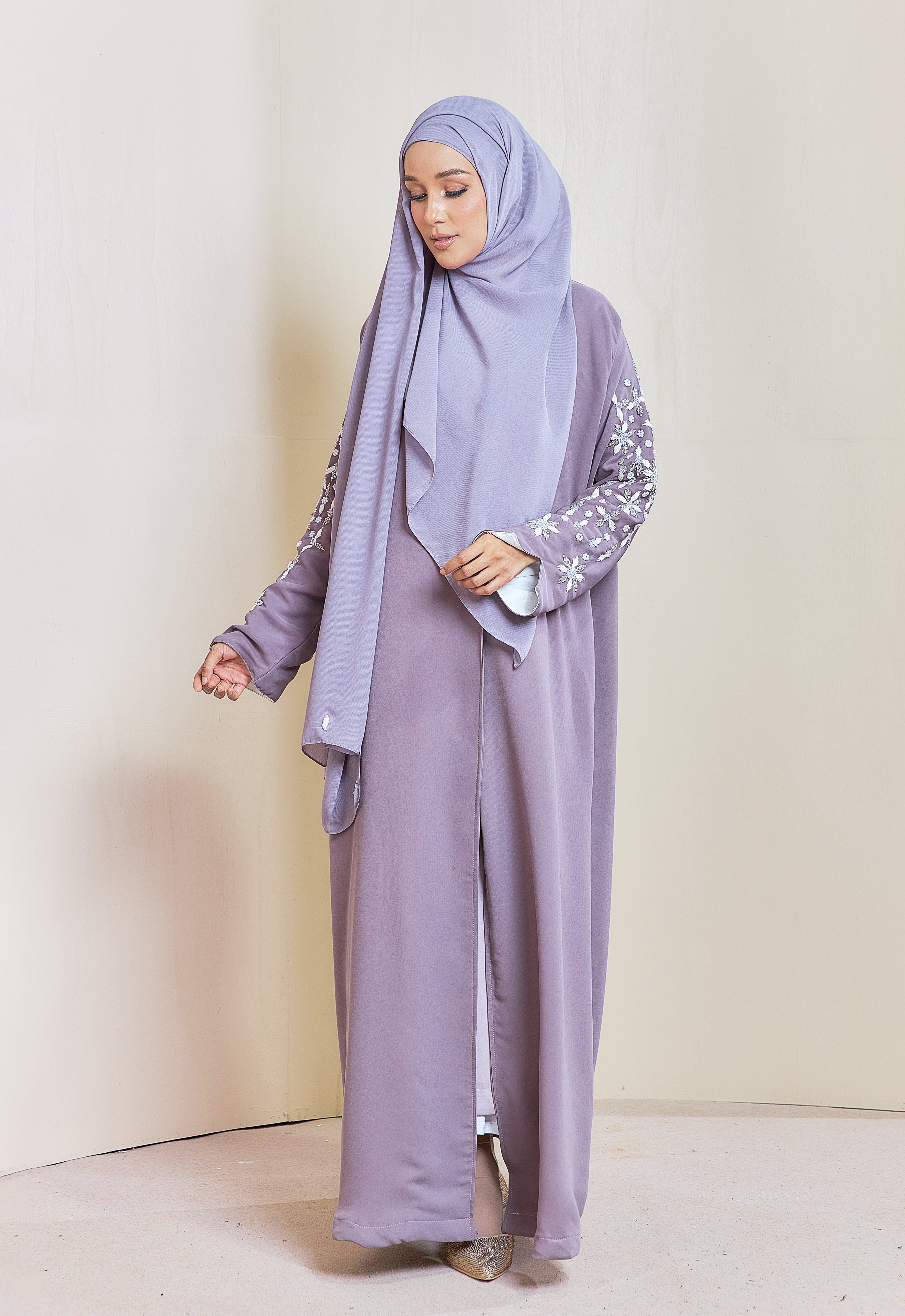 YARA ABAYA - DUSTY PURPLE