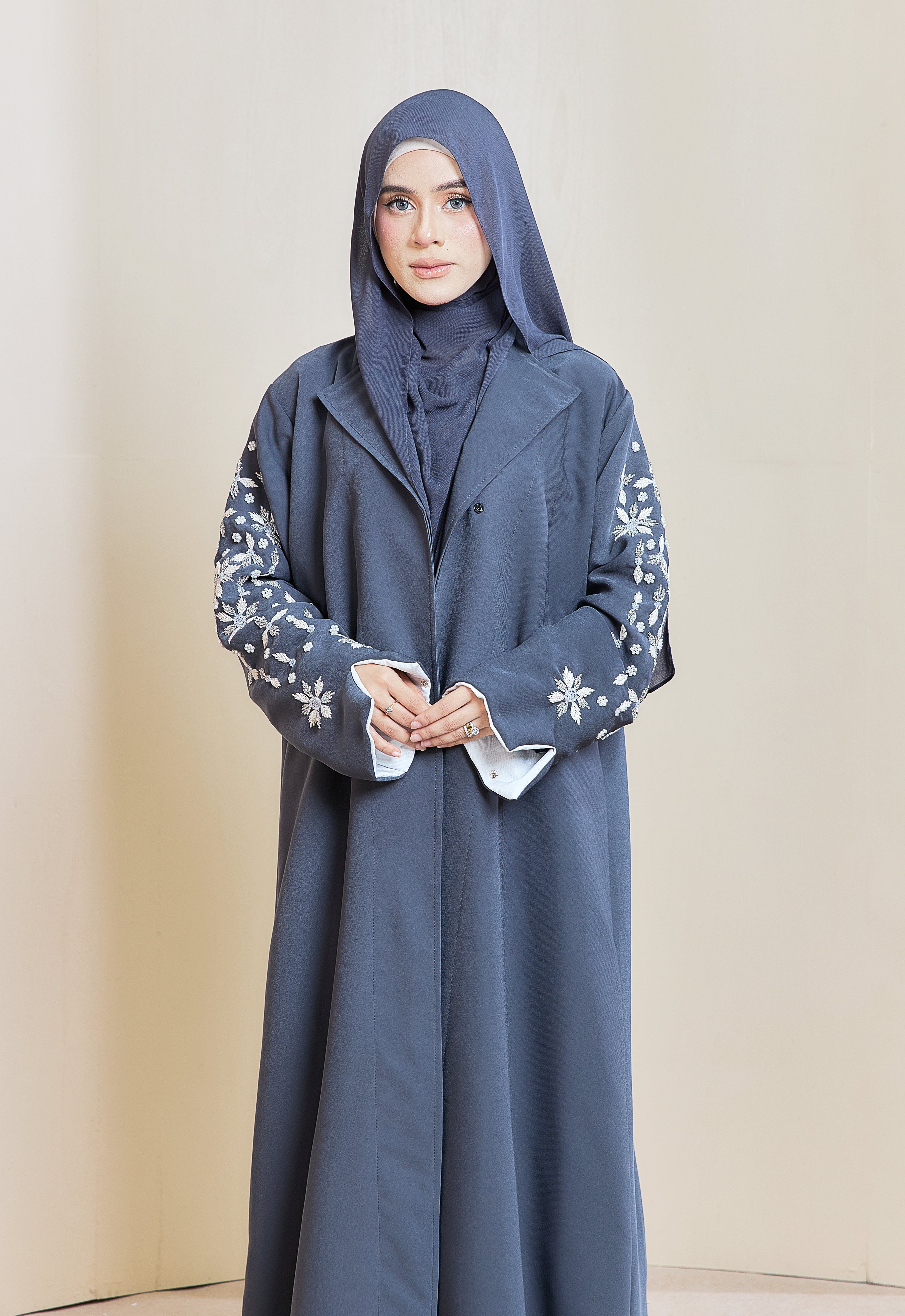 YARA ABAYA - BLUE GRAY