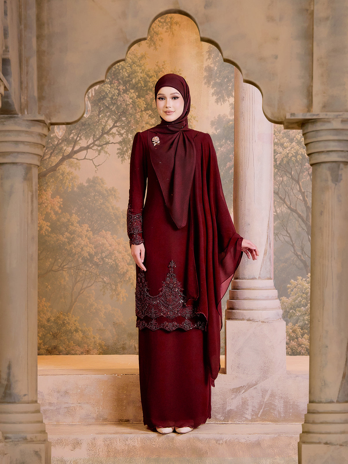 SUPER LUXE SERIES |AISYAH KURUNG - MAROON