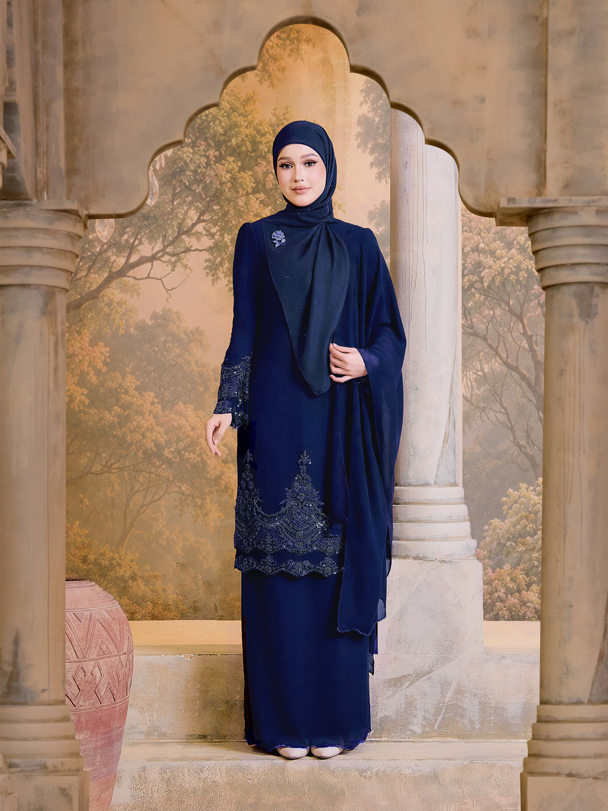 SUPER LUXE SERIES |AISYAH KURUNG - NAVY BLUE