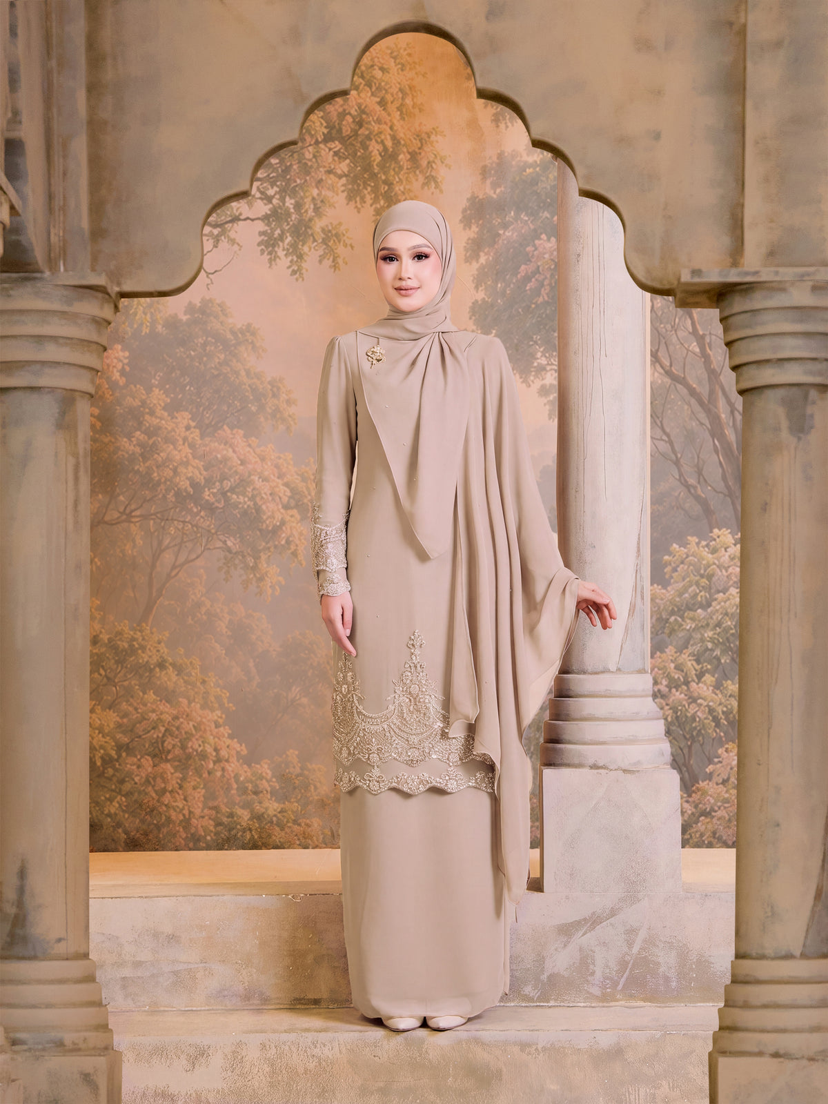 SUPER LUXE SERIES |AISYAH KURUNG - TAUPE