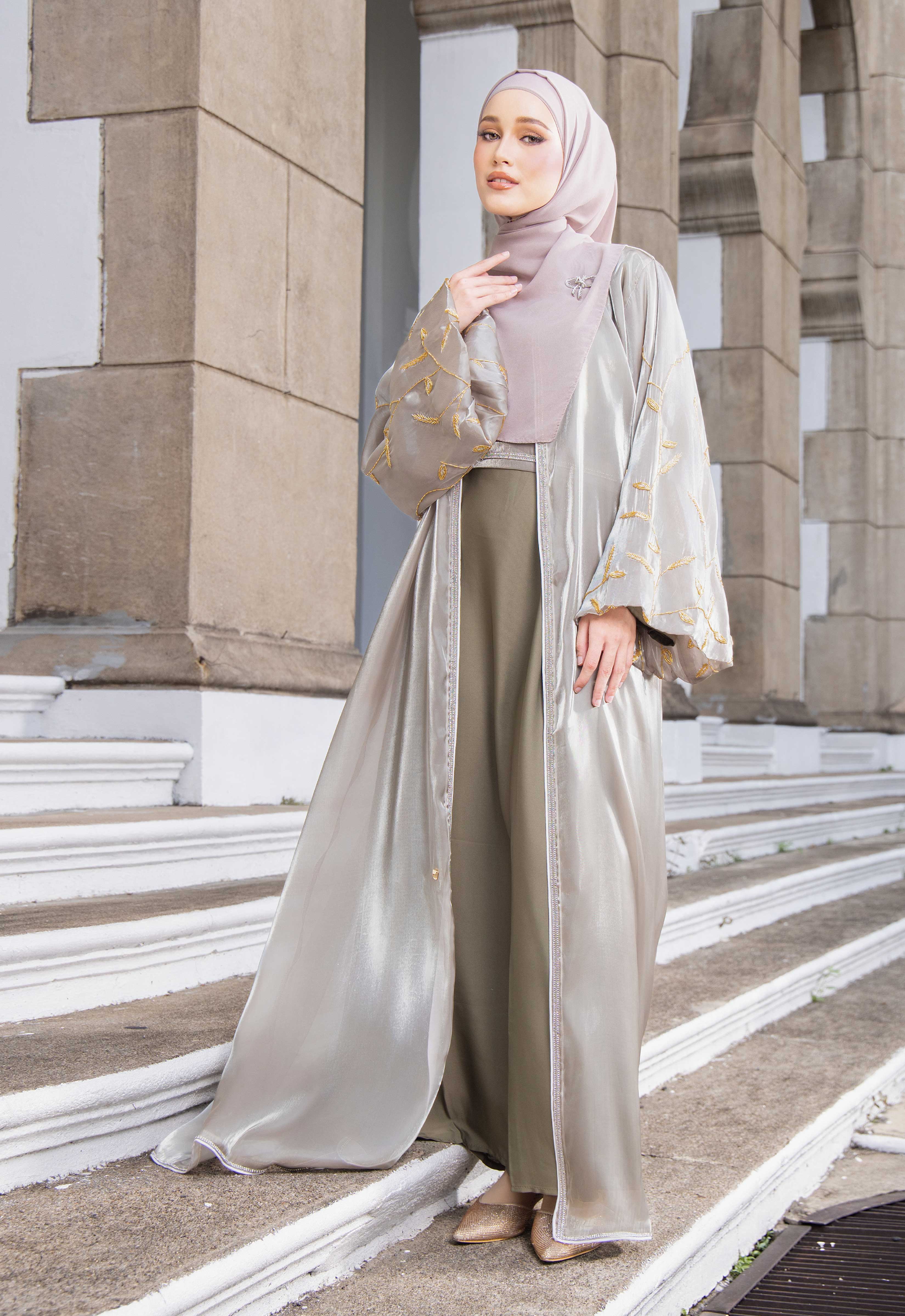 AALIYAH LUXE ABAYA - BROWN