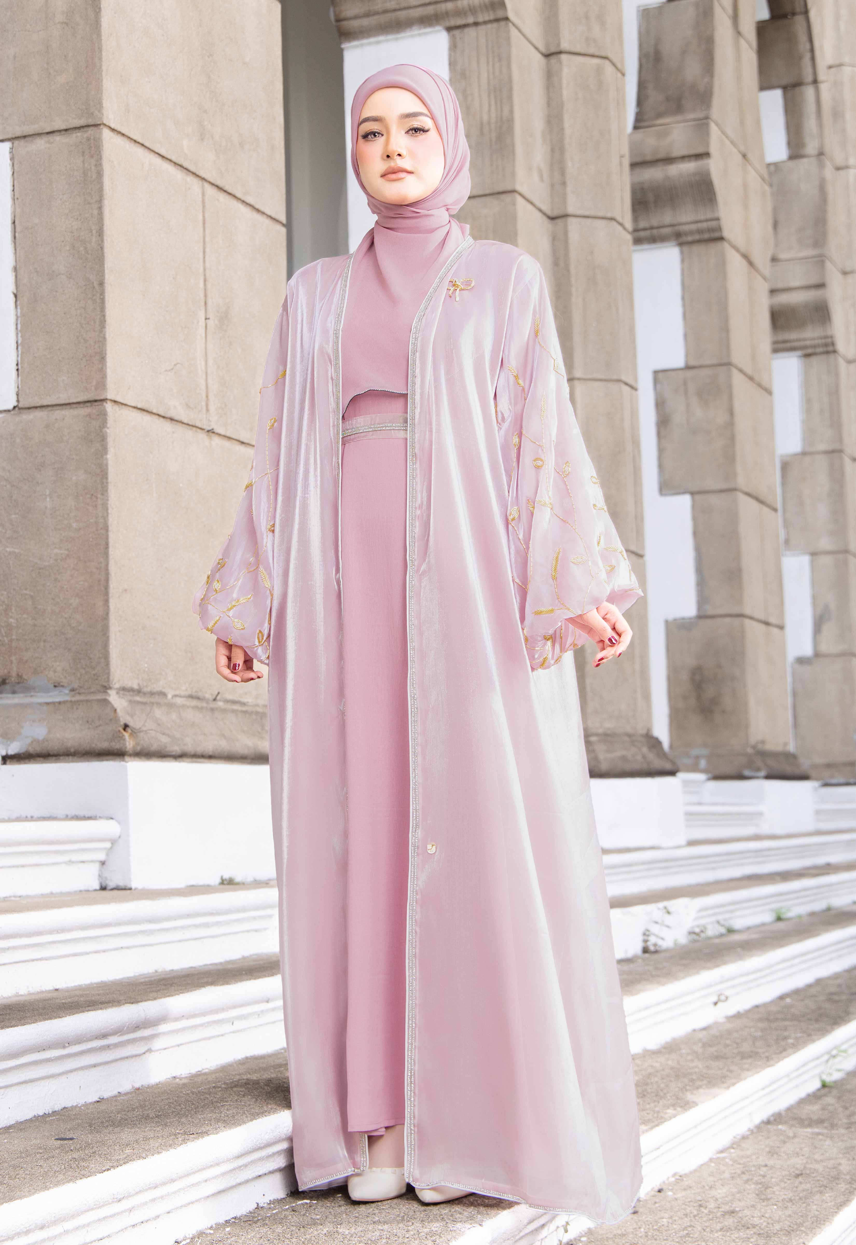AALIYAH LUXE ABAYA - PINK