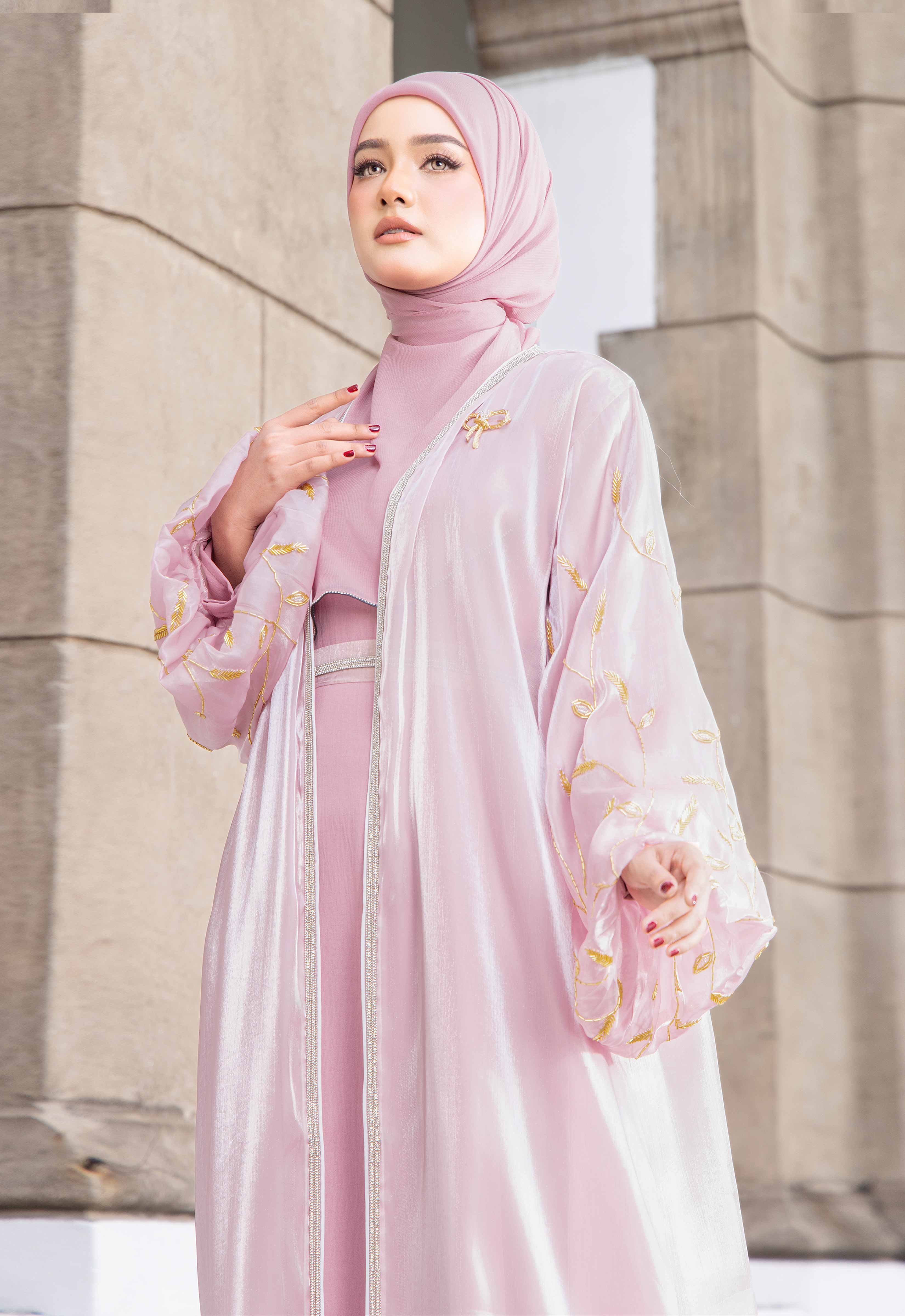 AALIYAH LUXE ABAYA - PINK