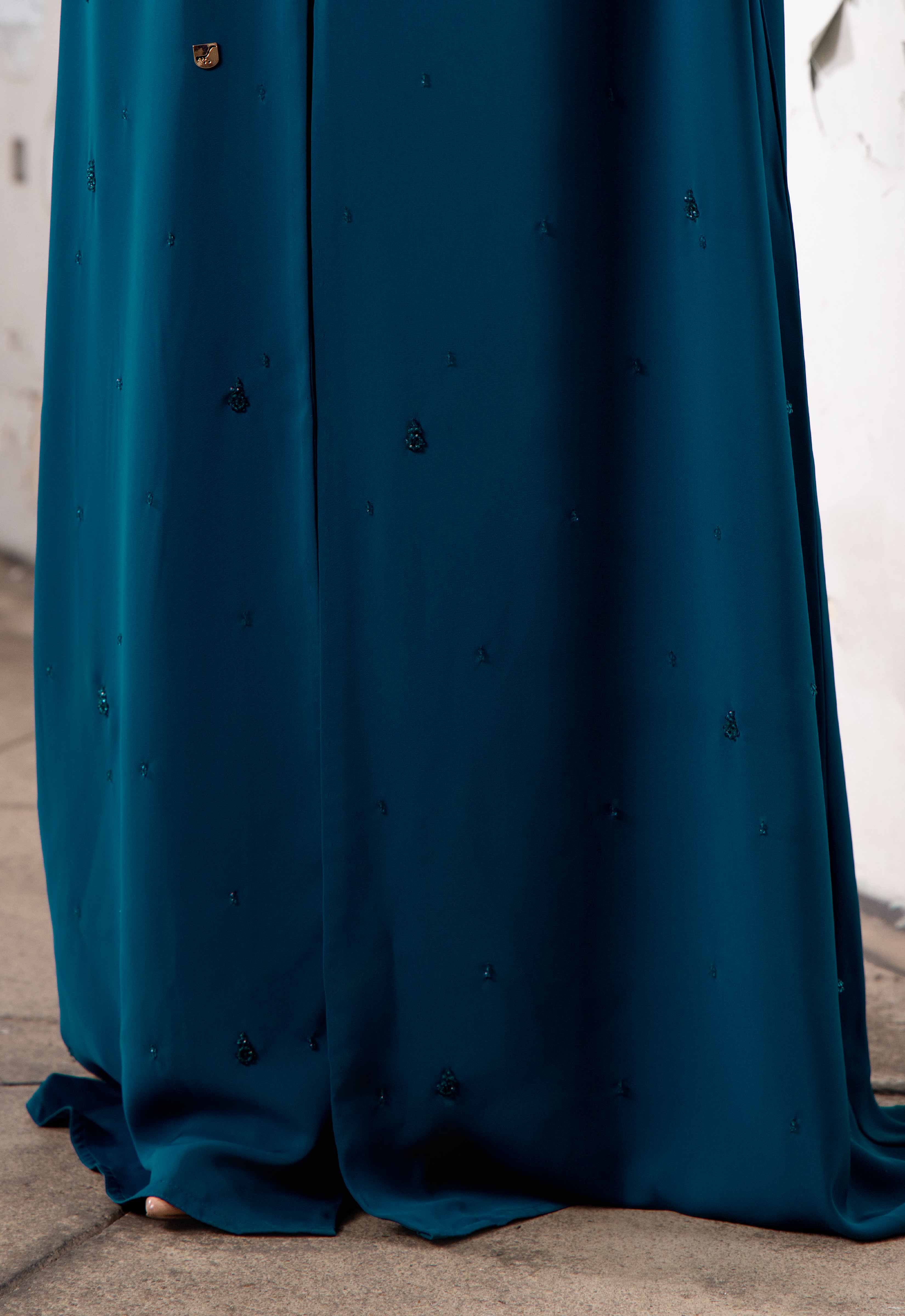 AMNA ABAYA - TEAL BLUE