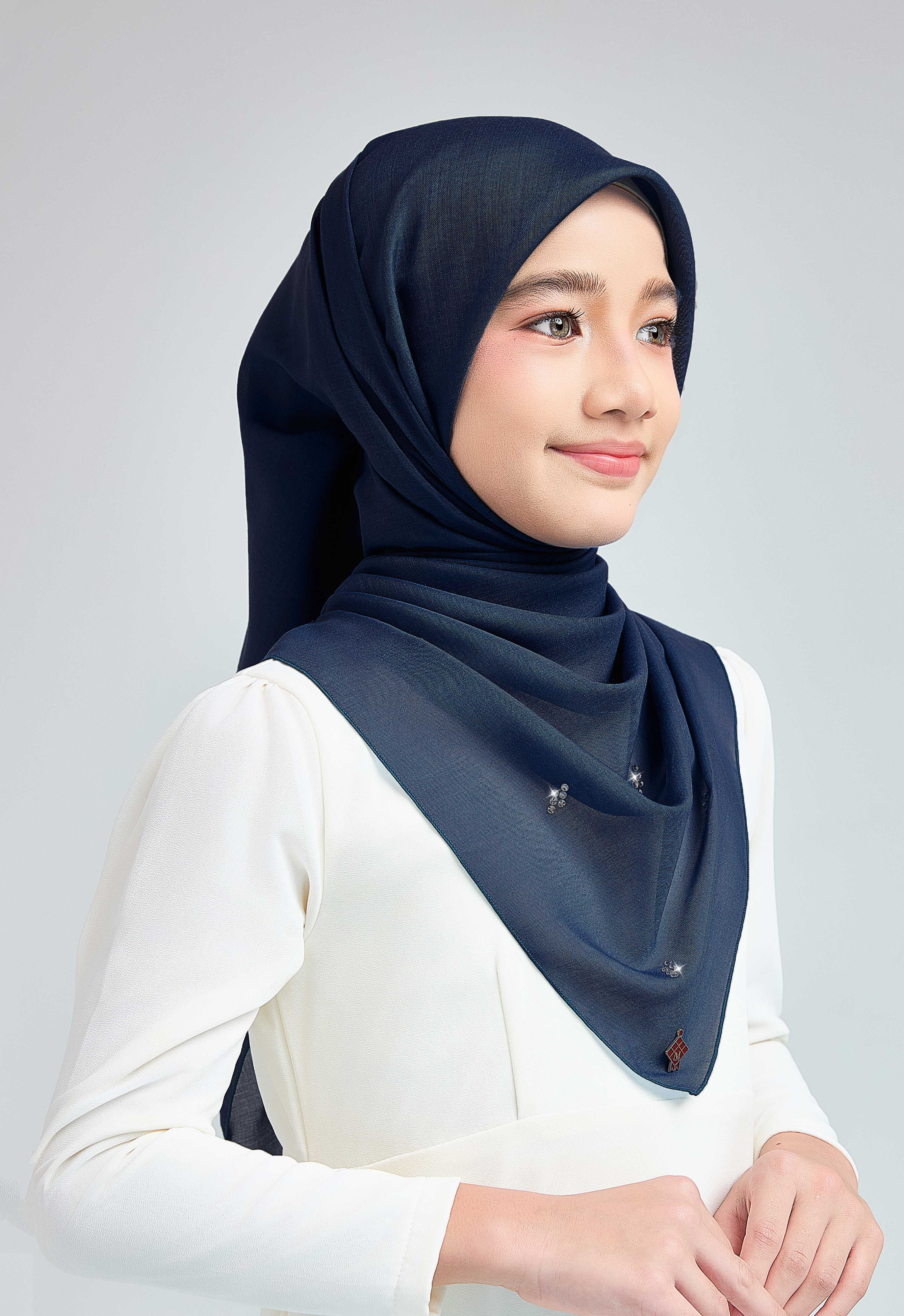 KIDS SETULUS RAYA PLAIN STONE - DARK BLUE