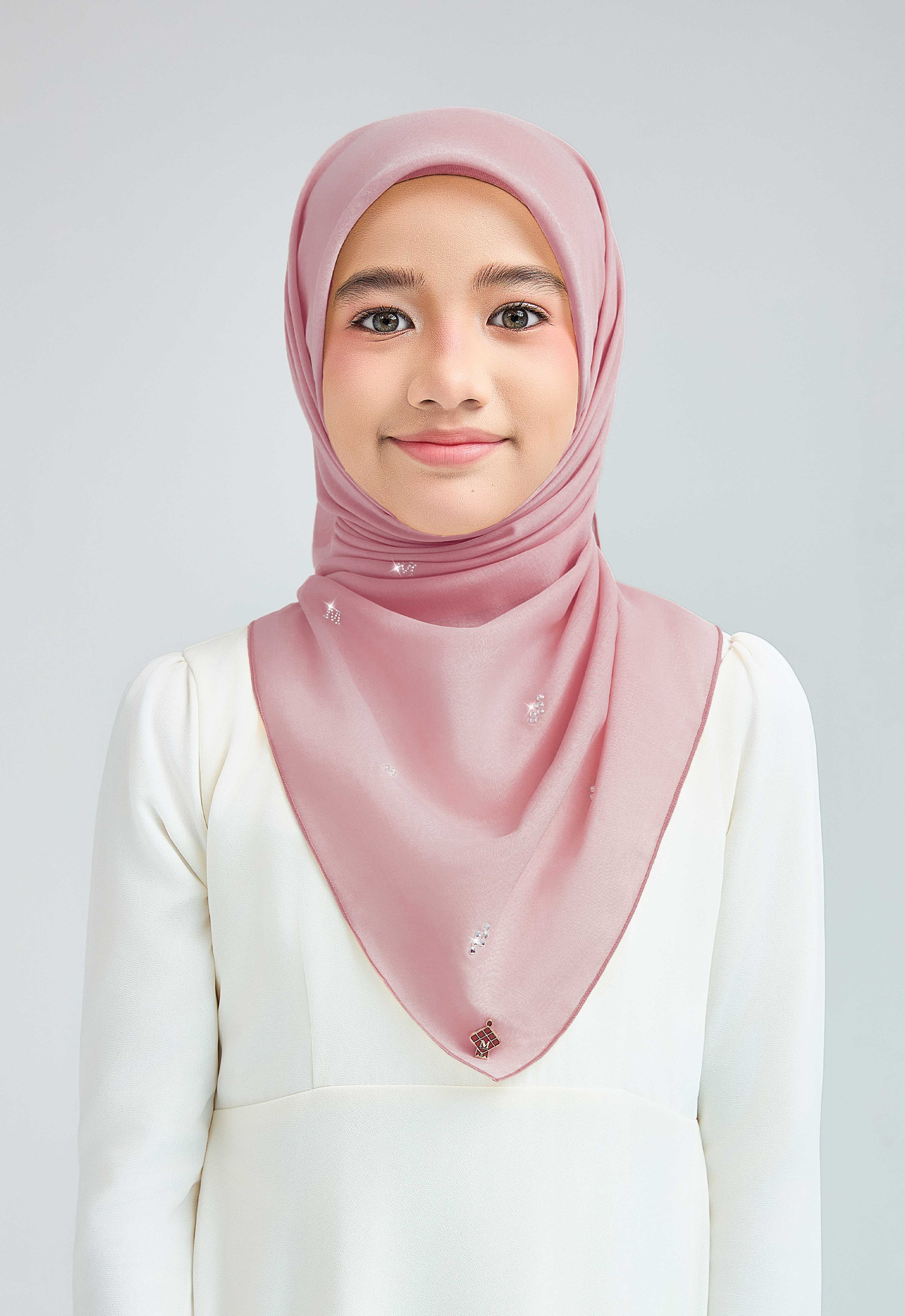 KIDS SETULUS RAYA PLAIN STONE - DUSTY PINK