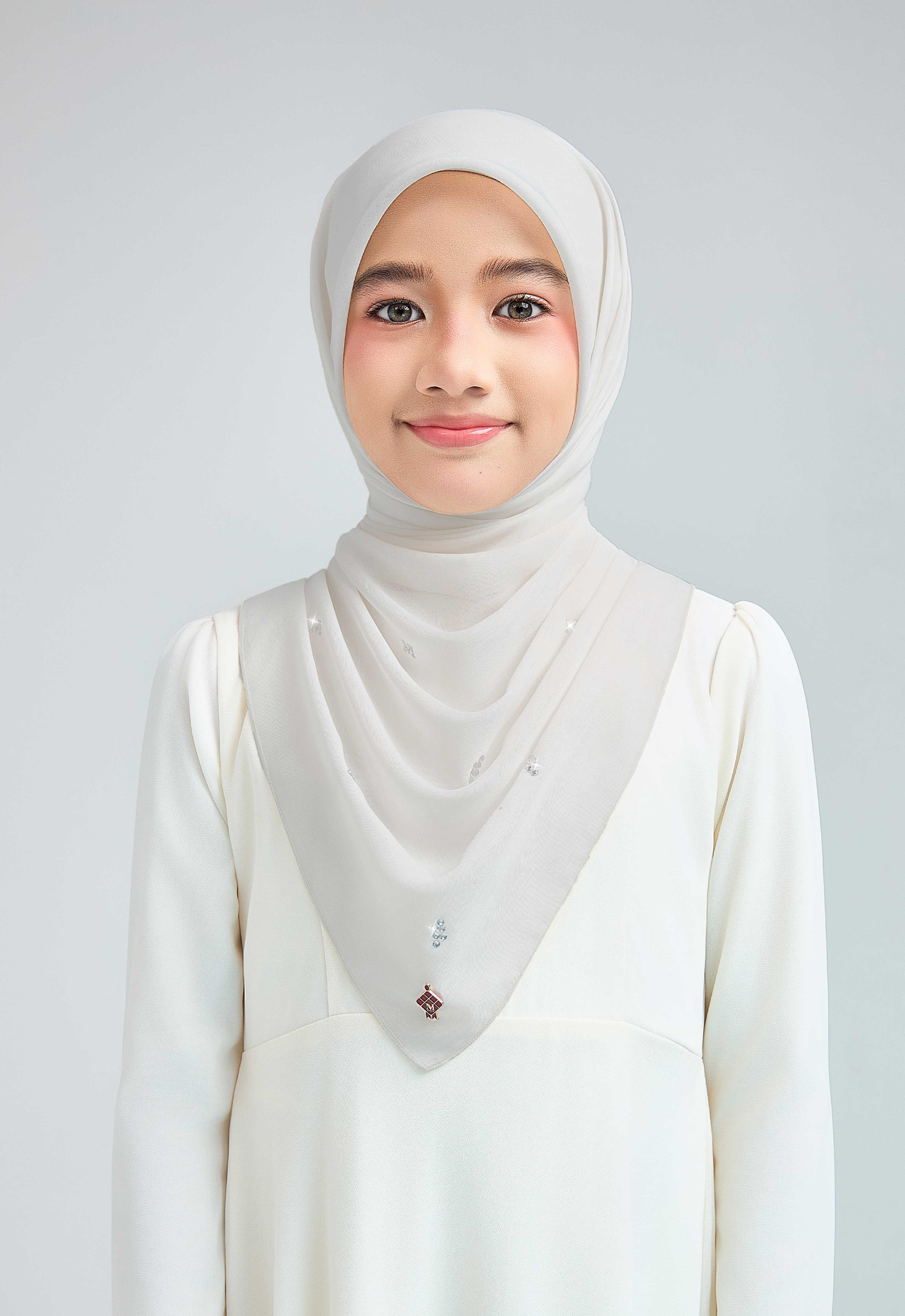 KIDS SETULUS RAYA PLAIN STONE - LIGHT GRAY