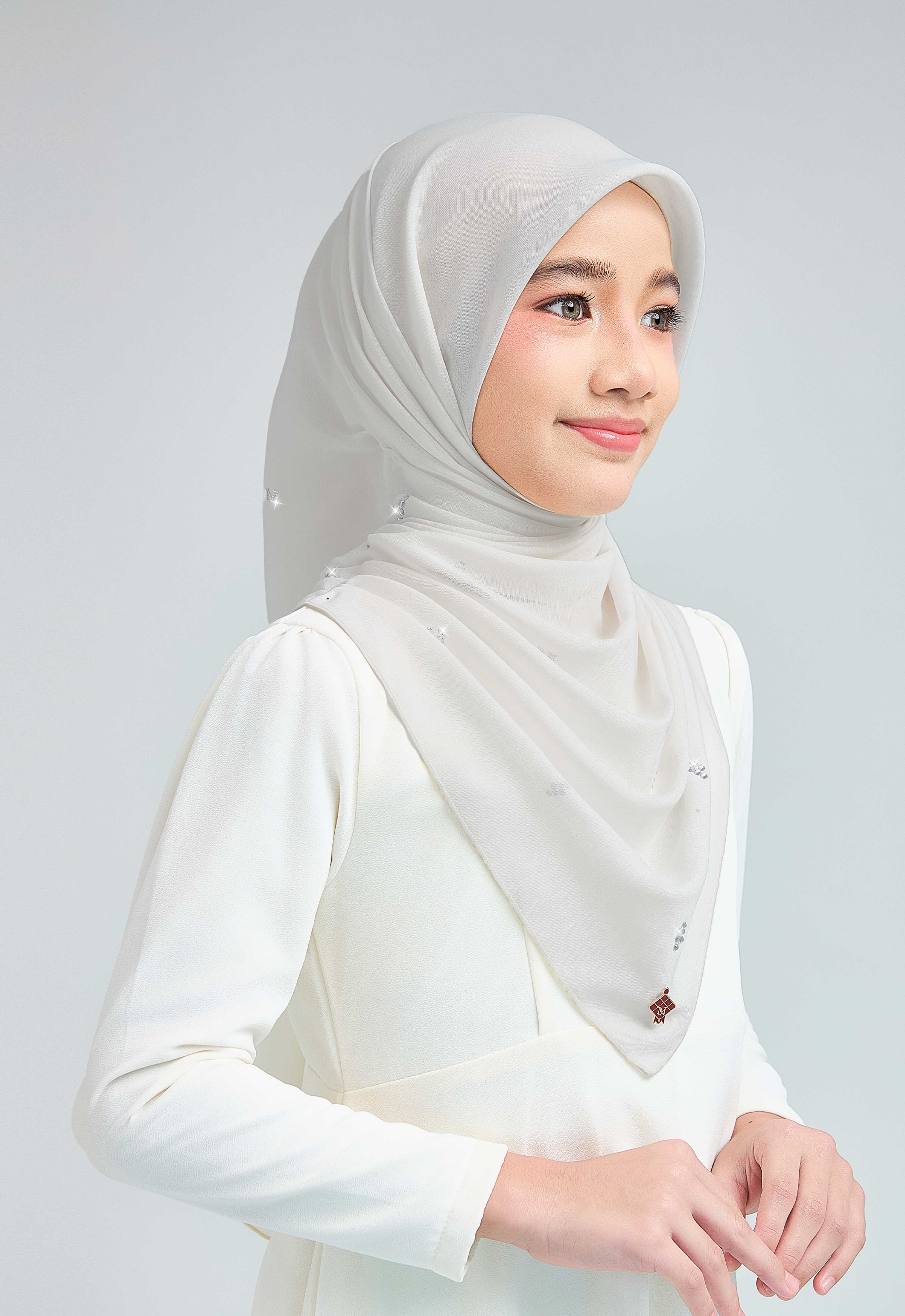 KIDS SETULUS RAYA PLAIN STONE - LIGHT GRAY