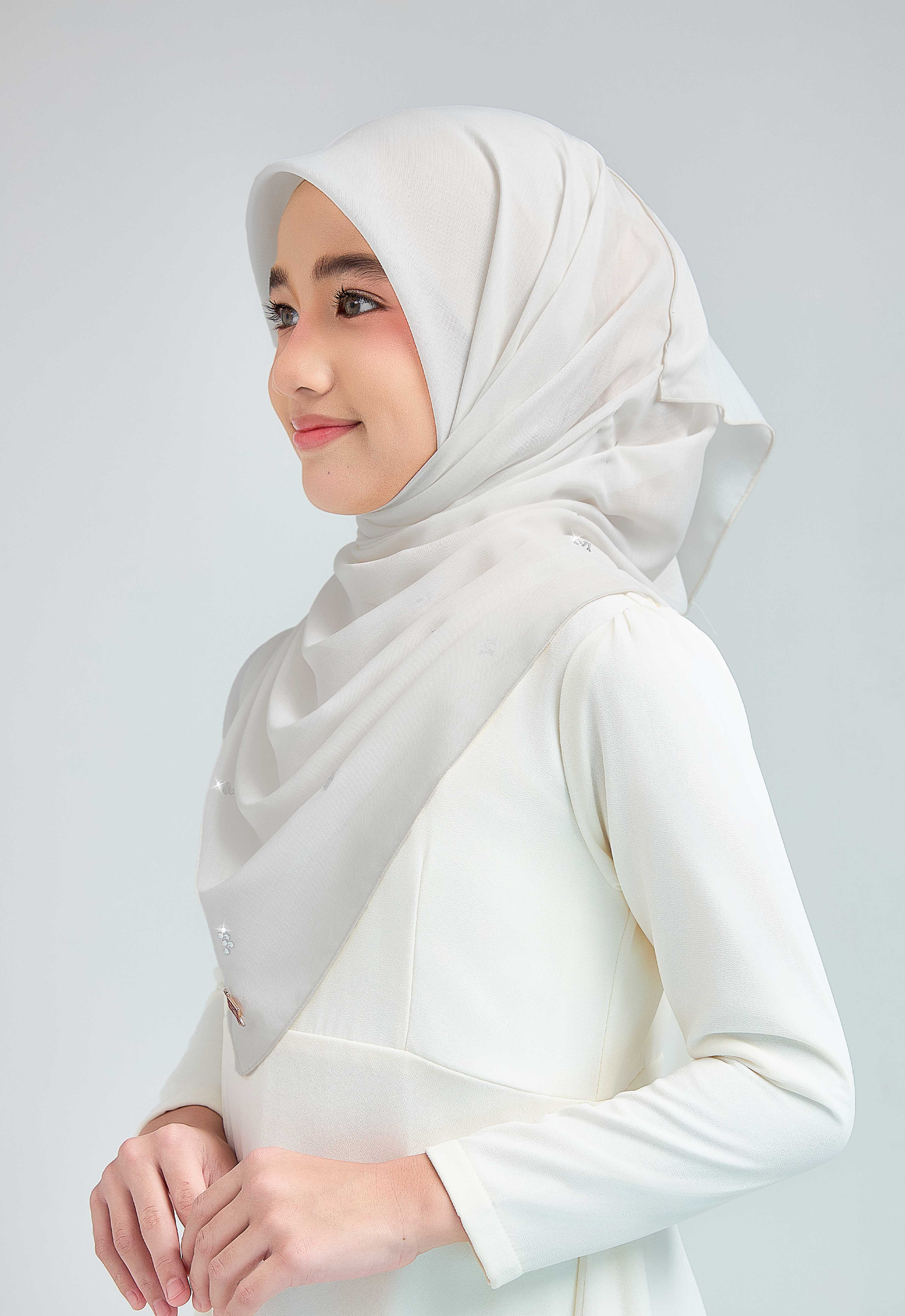 KIDS SETULUS RAYA PLAIN STONE - LIGHT GRAY
