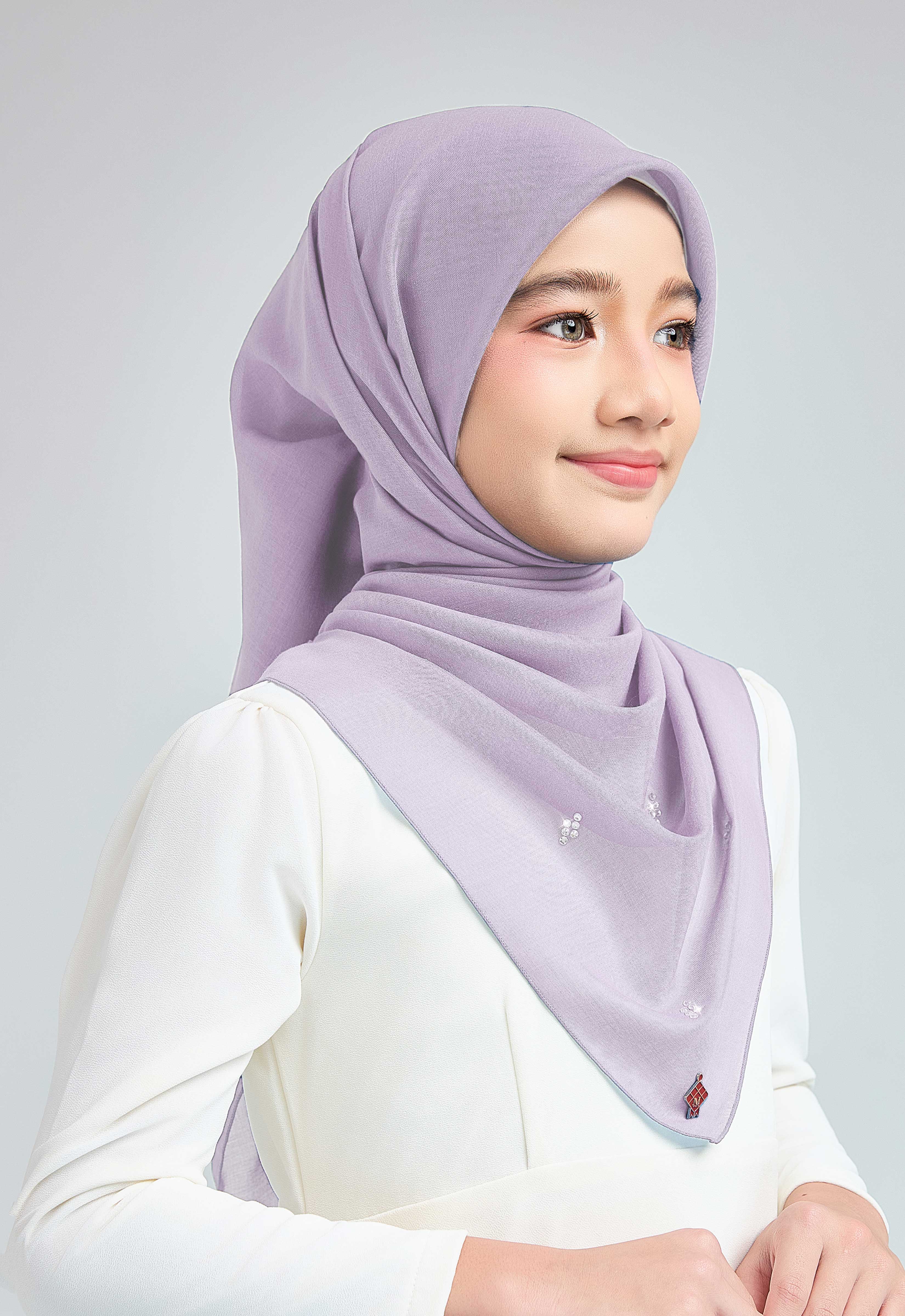 KIDS SETULUS RAYA PLAIN STONE - LIGHT PURPLE