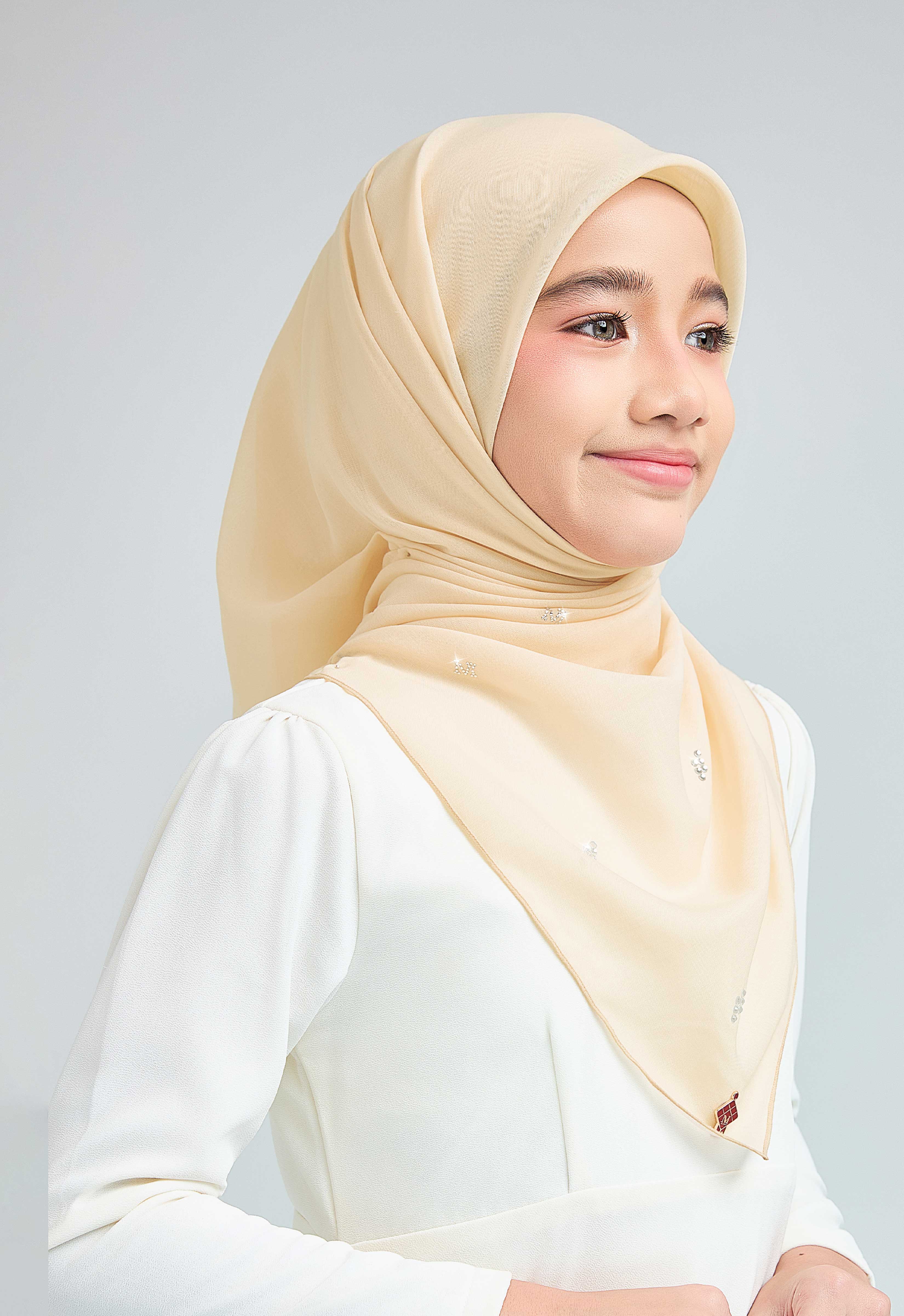 KIDS SETULUS RAYA PLAIN STONE - LIGHT YELLOW