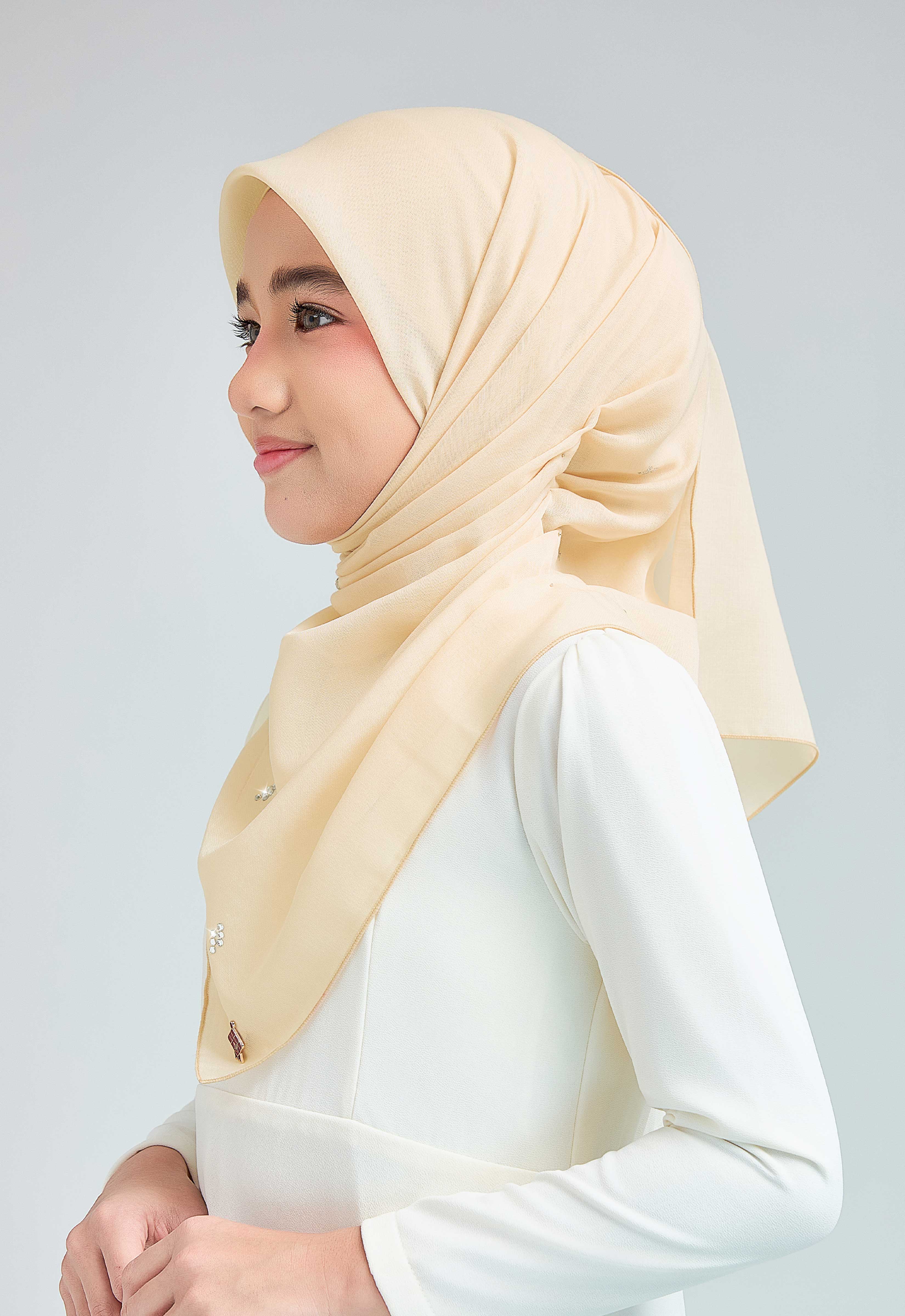 KIDS SETULUS RAYA PLAIN STONE - LIGHT YELLOW