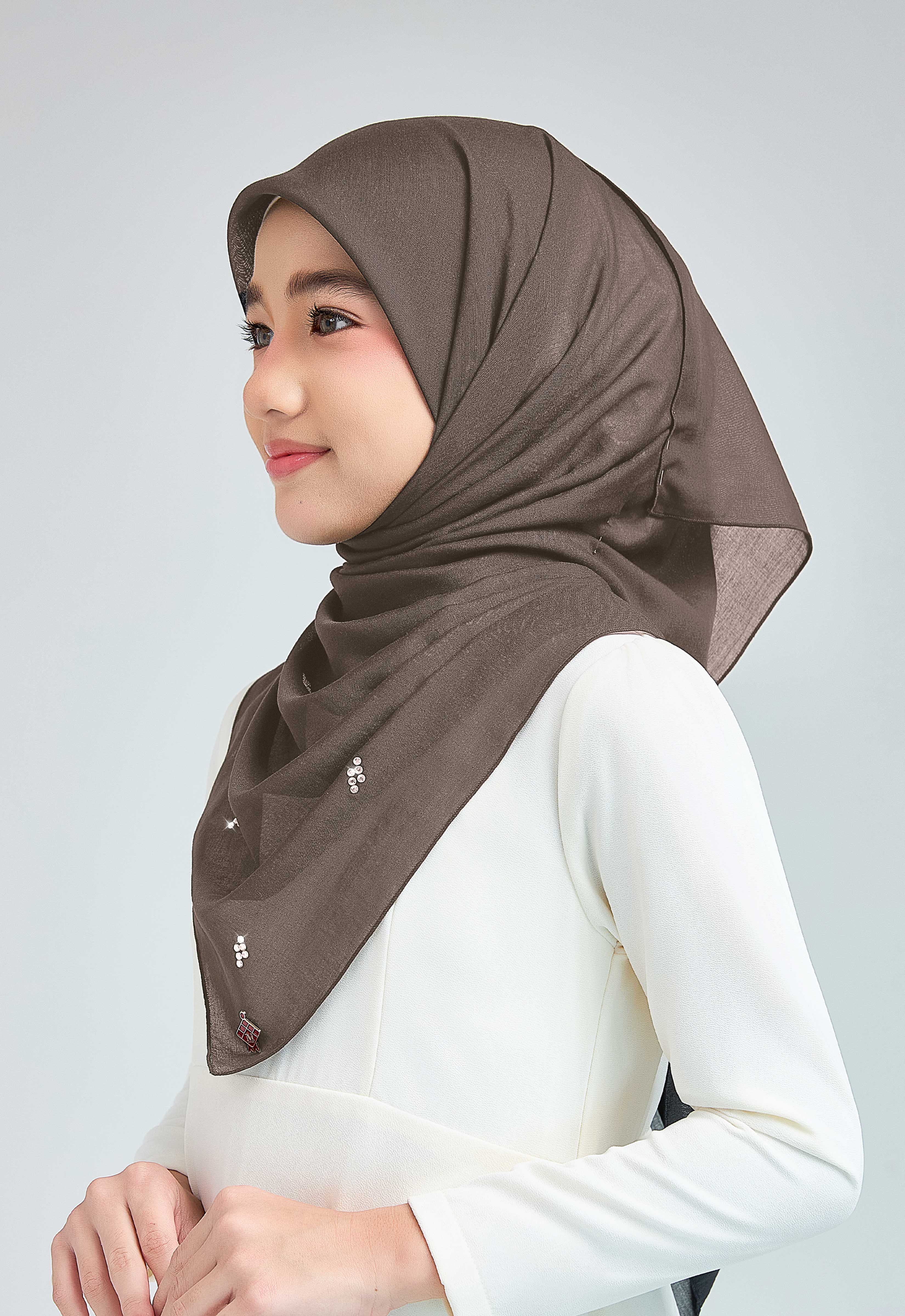 KIDS SETULUS RAYA PLAIN STONE - MOCHA