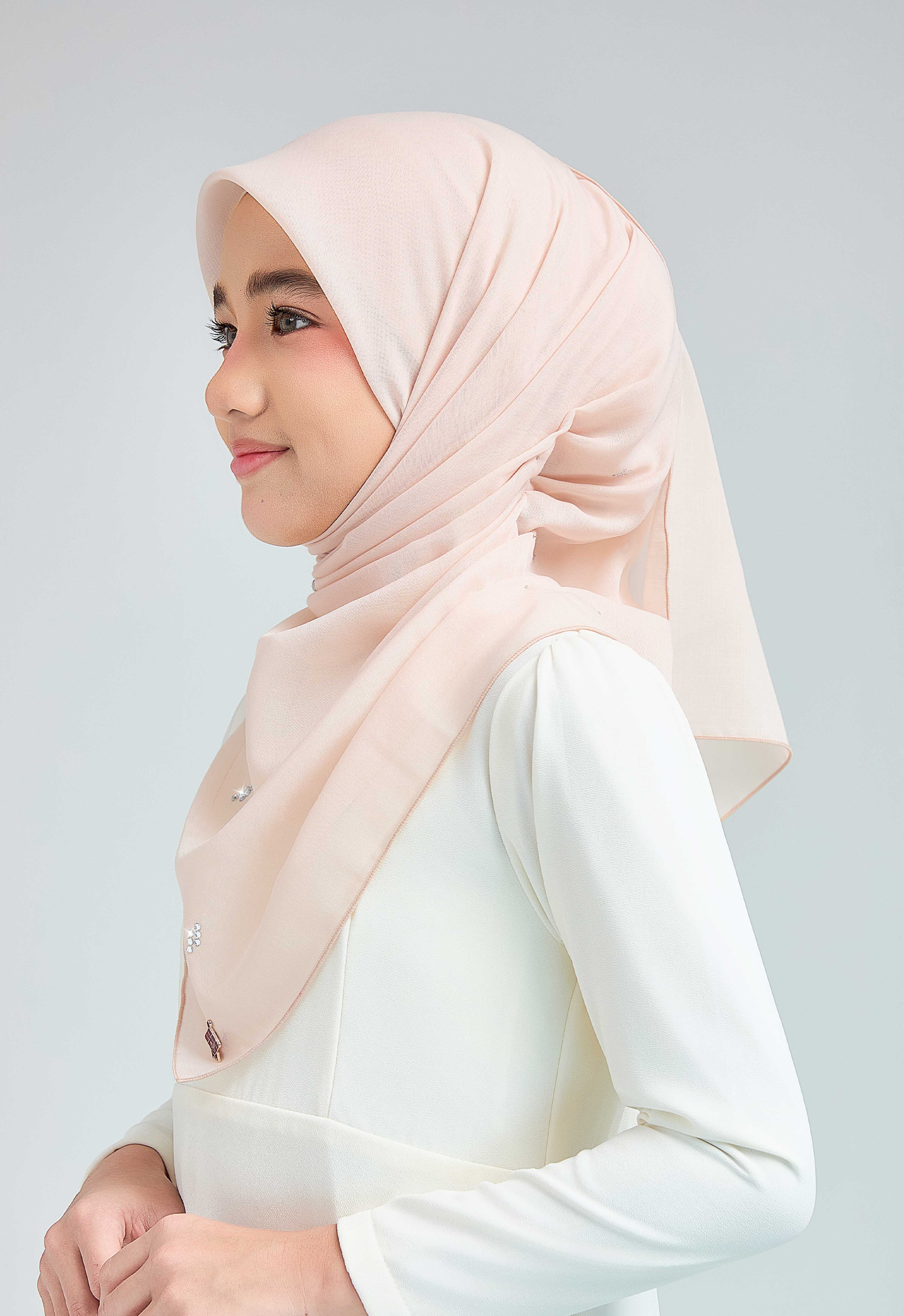 KIDS SETULUS RAYA PLAIN STONE - NUDE