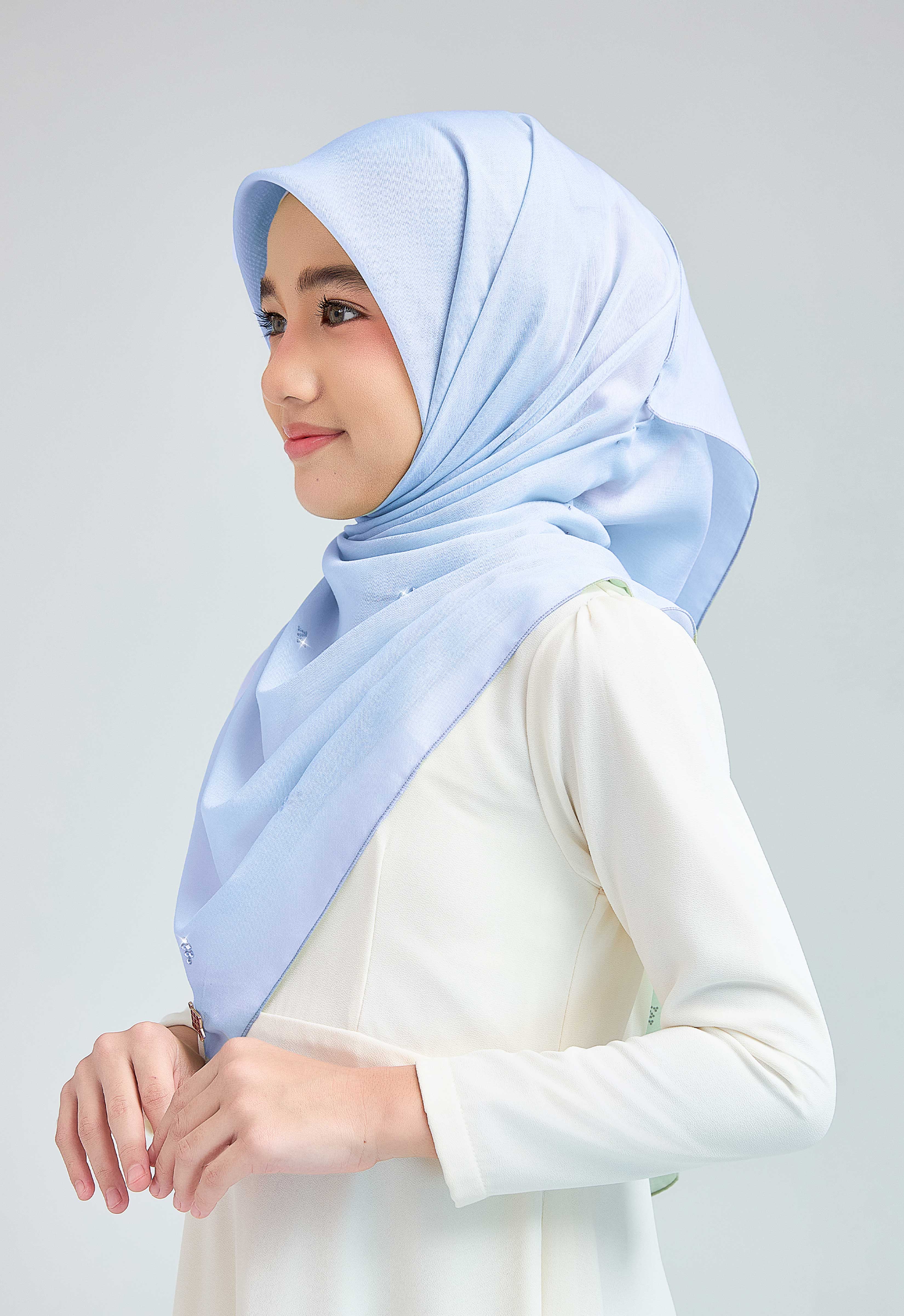 KIDS SETULUS RAYA PLAIN STONE - SKY BLUE