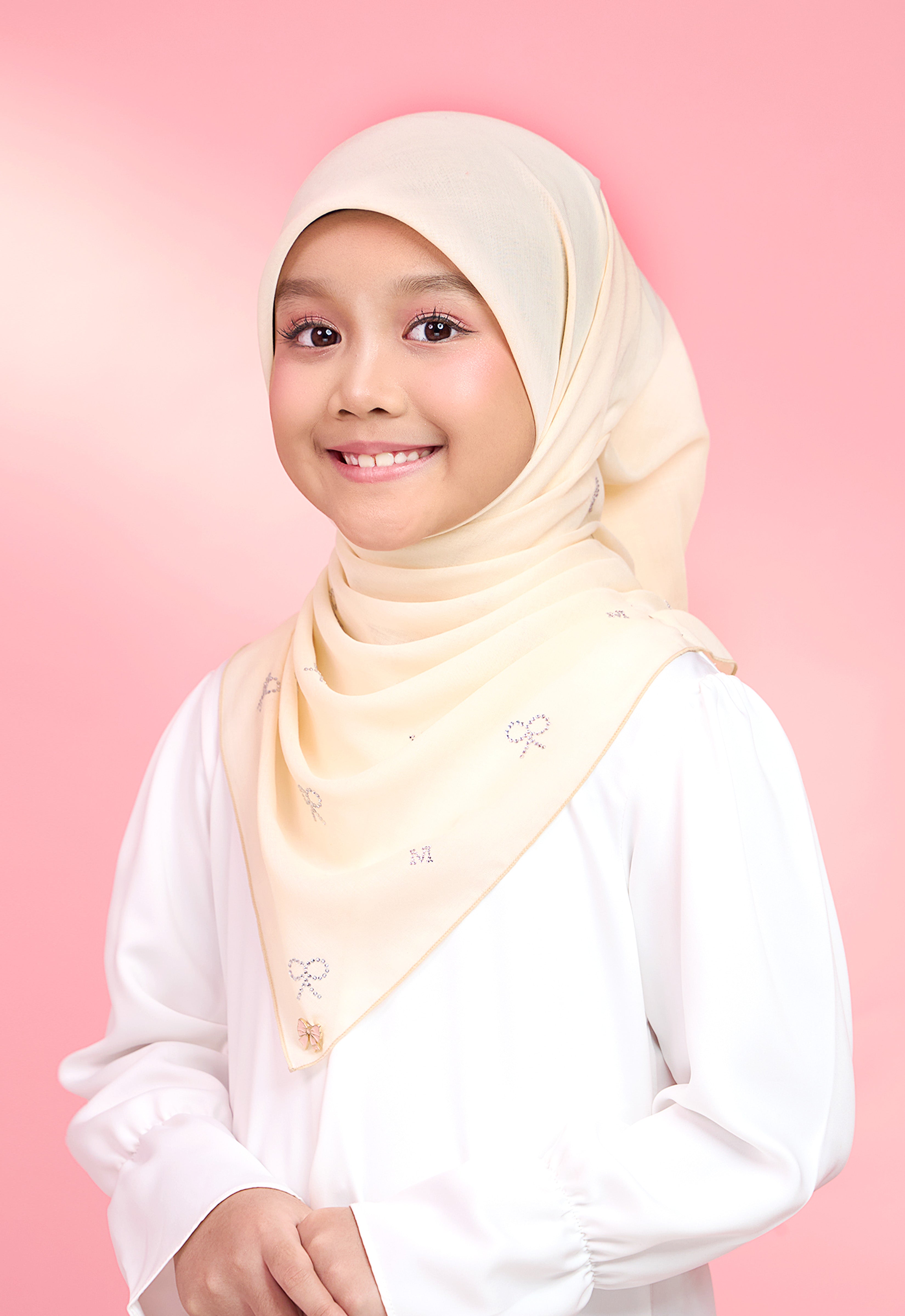 KIDS RIBBONY PLAIN STONE - CREAM