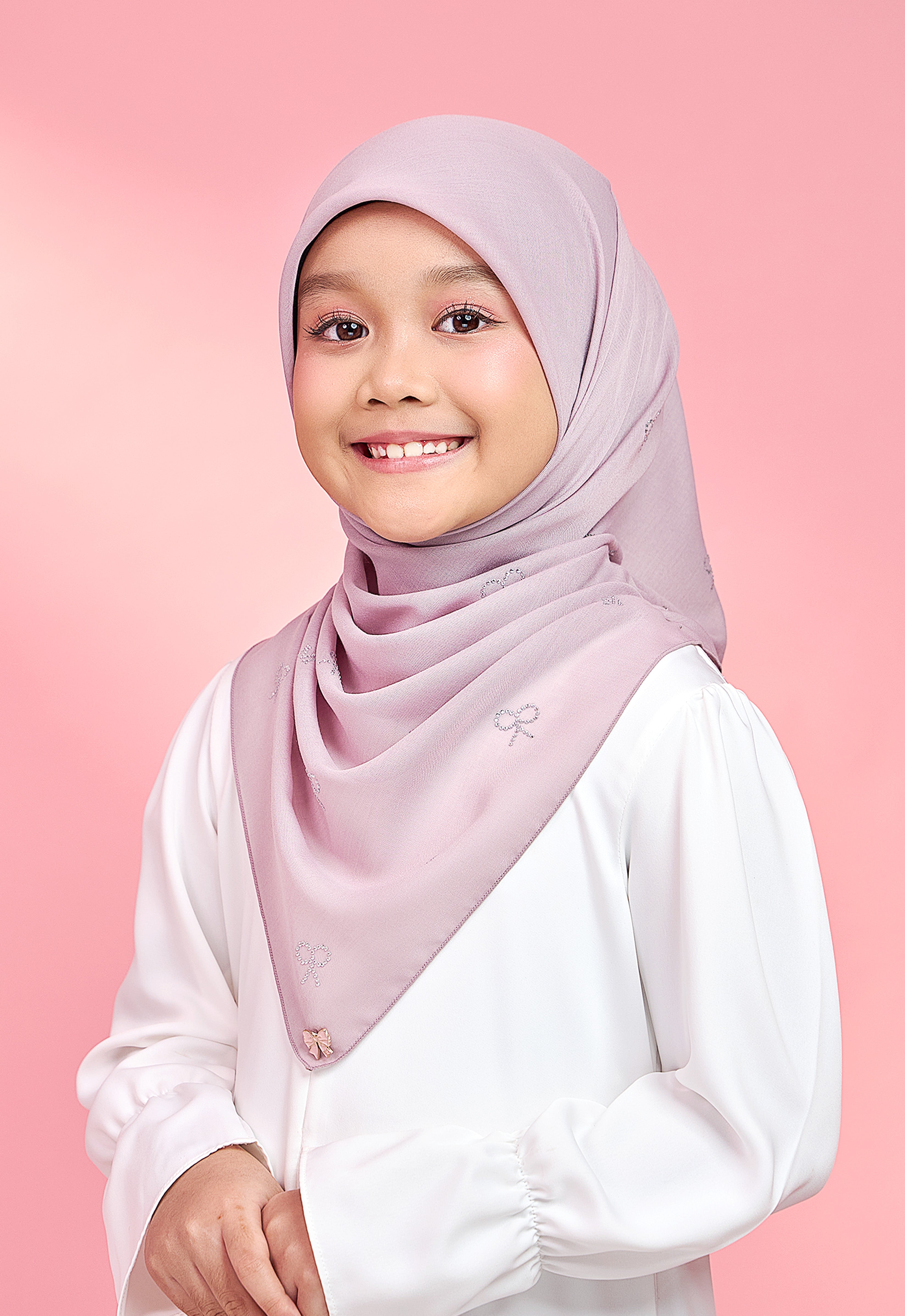 KIDS RIBBONY PLAIN STONE - LILAC