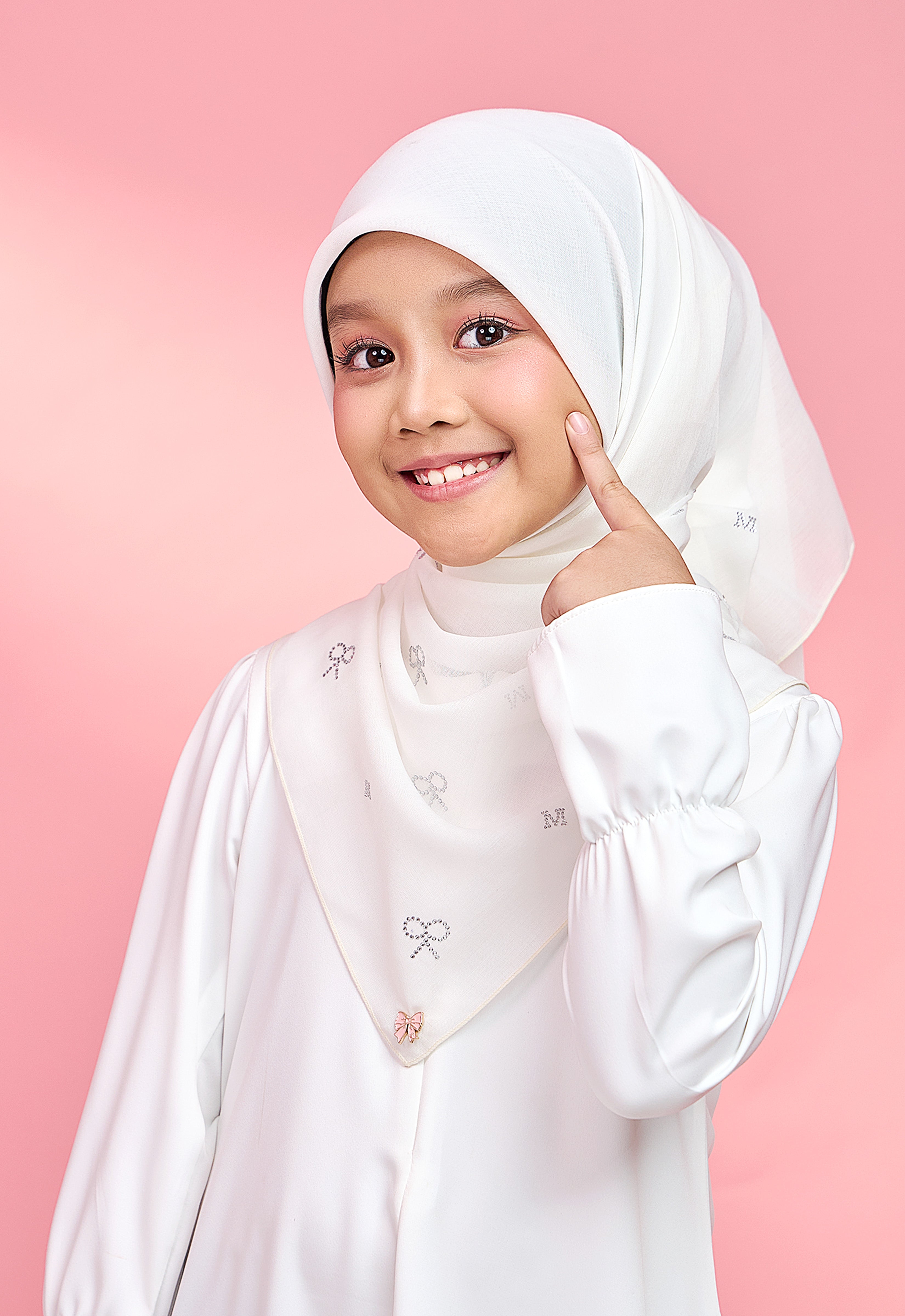 KIDS RIBBONY PLAIN STONE - OFF WHITE